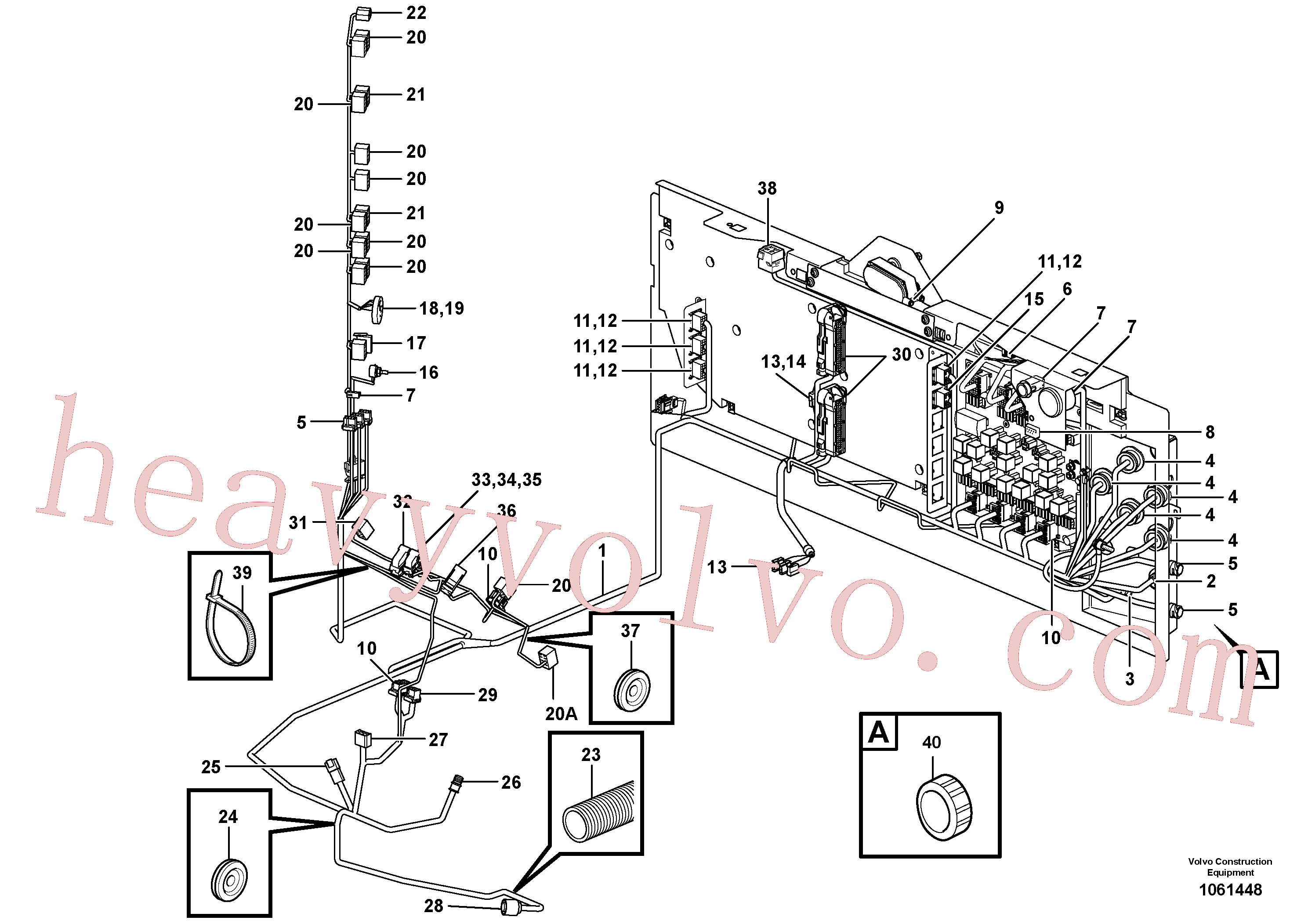 VOE20367827 for Volvo Cable harness, electrical distribution unit(1061448 assembly)