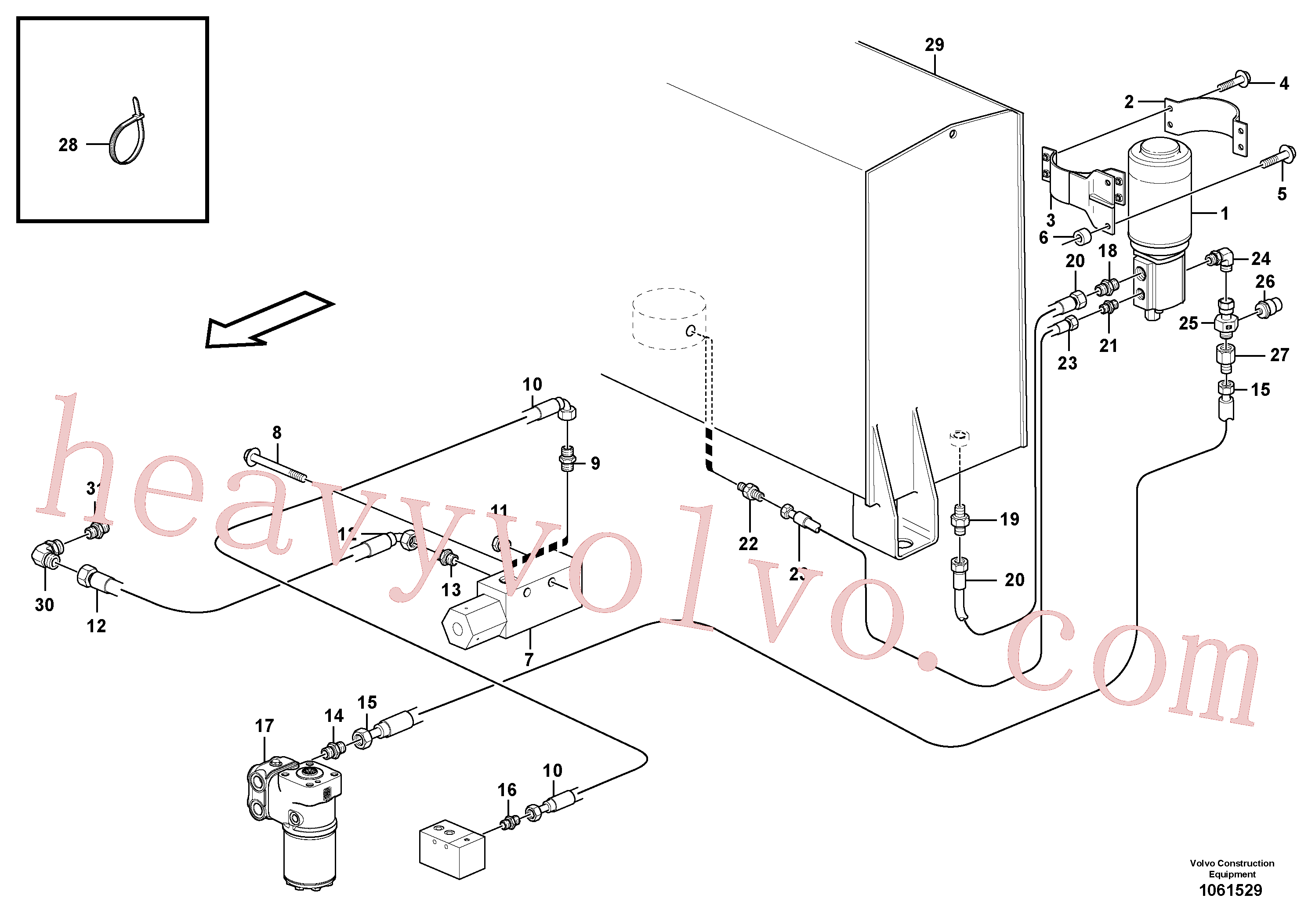 VOE936540 for Volvo Secondary steering system.(1061529 assembly)