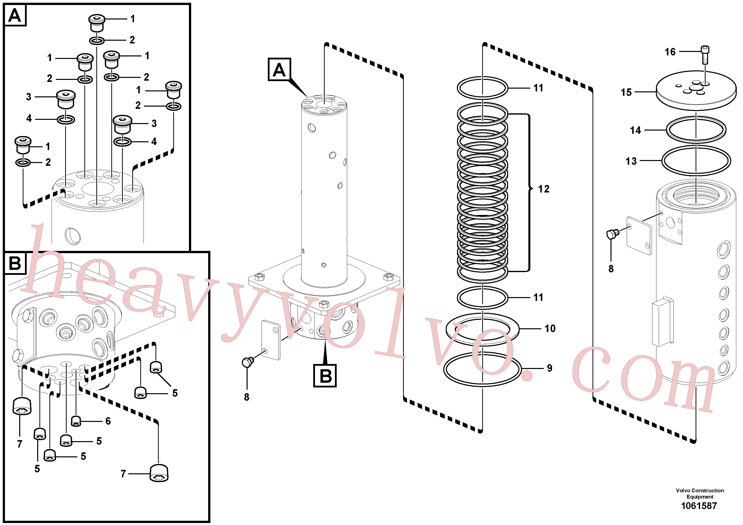 SA9415-43032 for Volvo Turning joint(1061587 assembly)