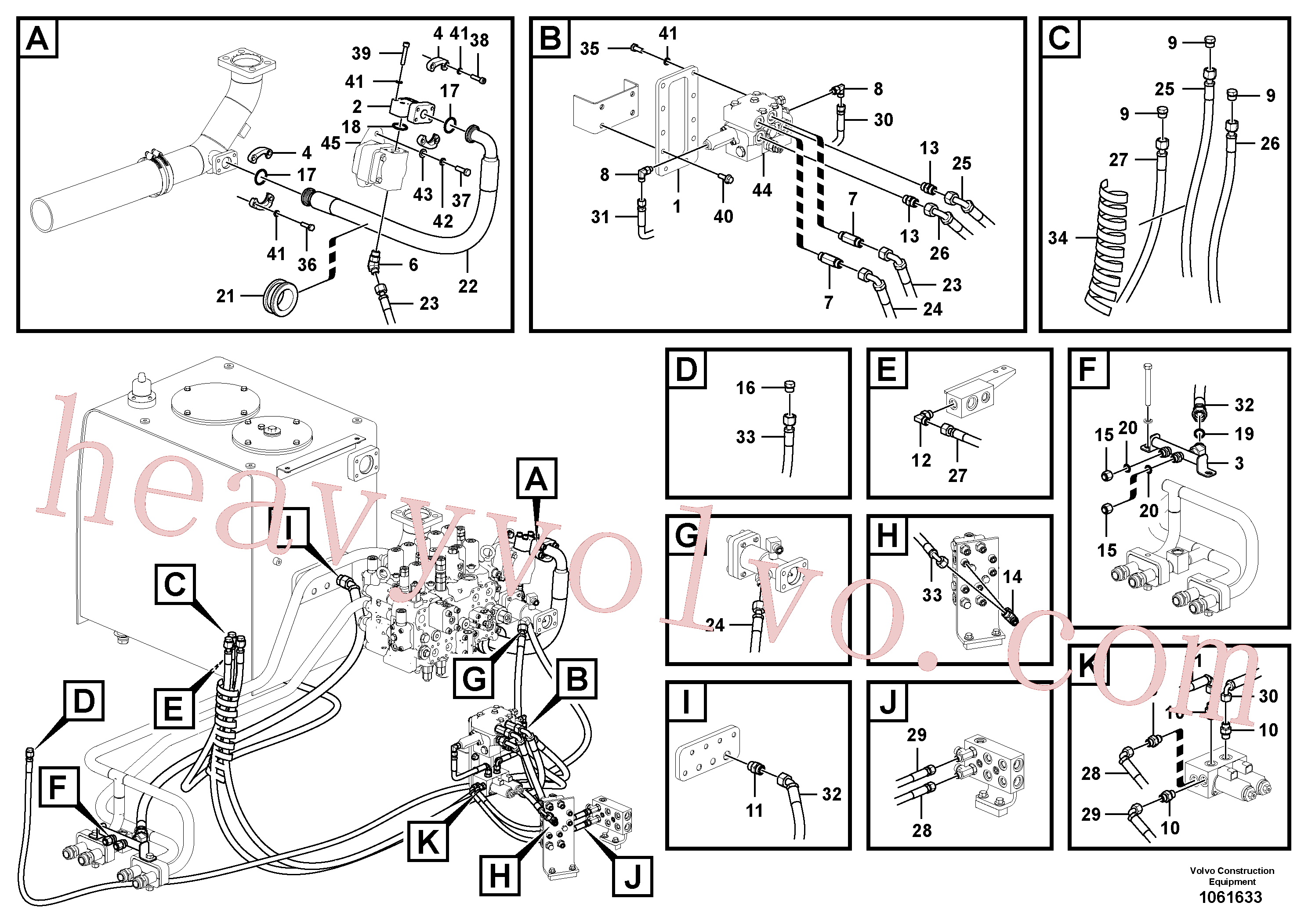 VOE938190 for Volvo Hydraulic system, oil cooling system(1061633 assembly)