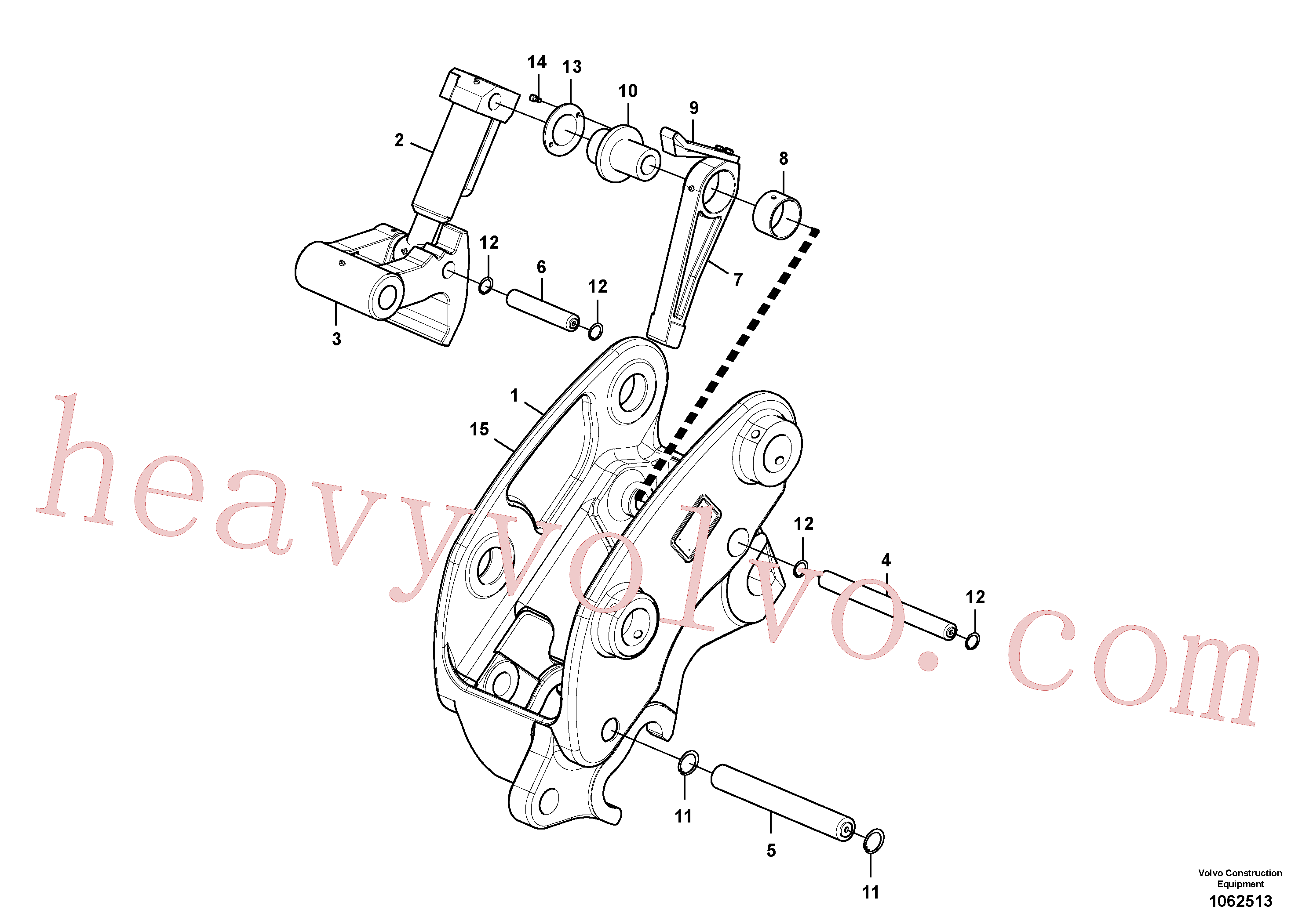 VOE14545217 for Volvo Attachment bracket, quickfit(1062513 assembly)