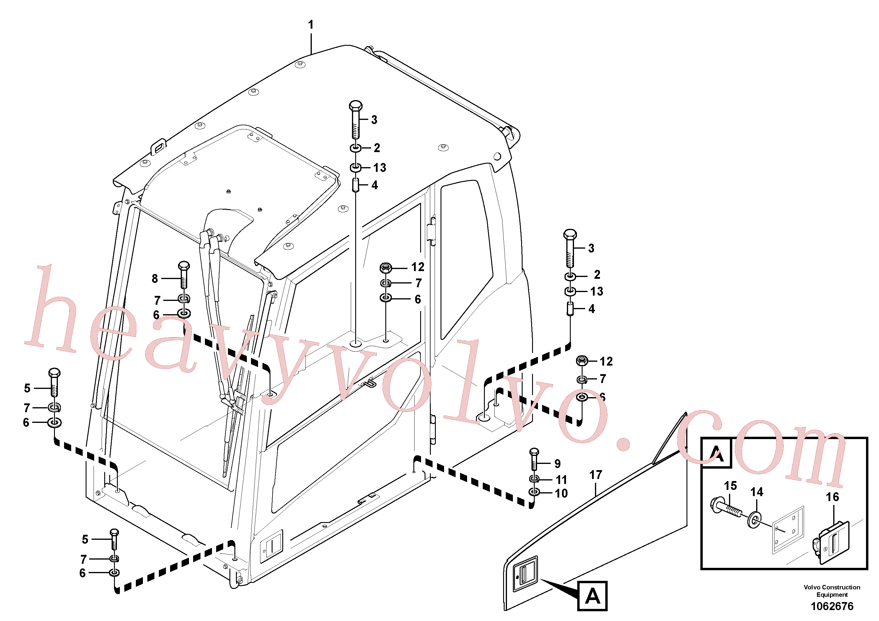 VOE983375 for Volvo Cab mount(1062676 assembly)