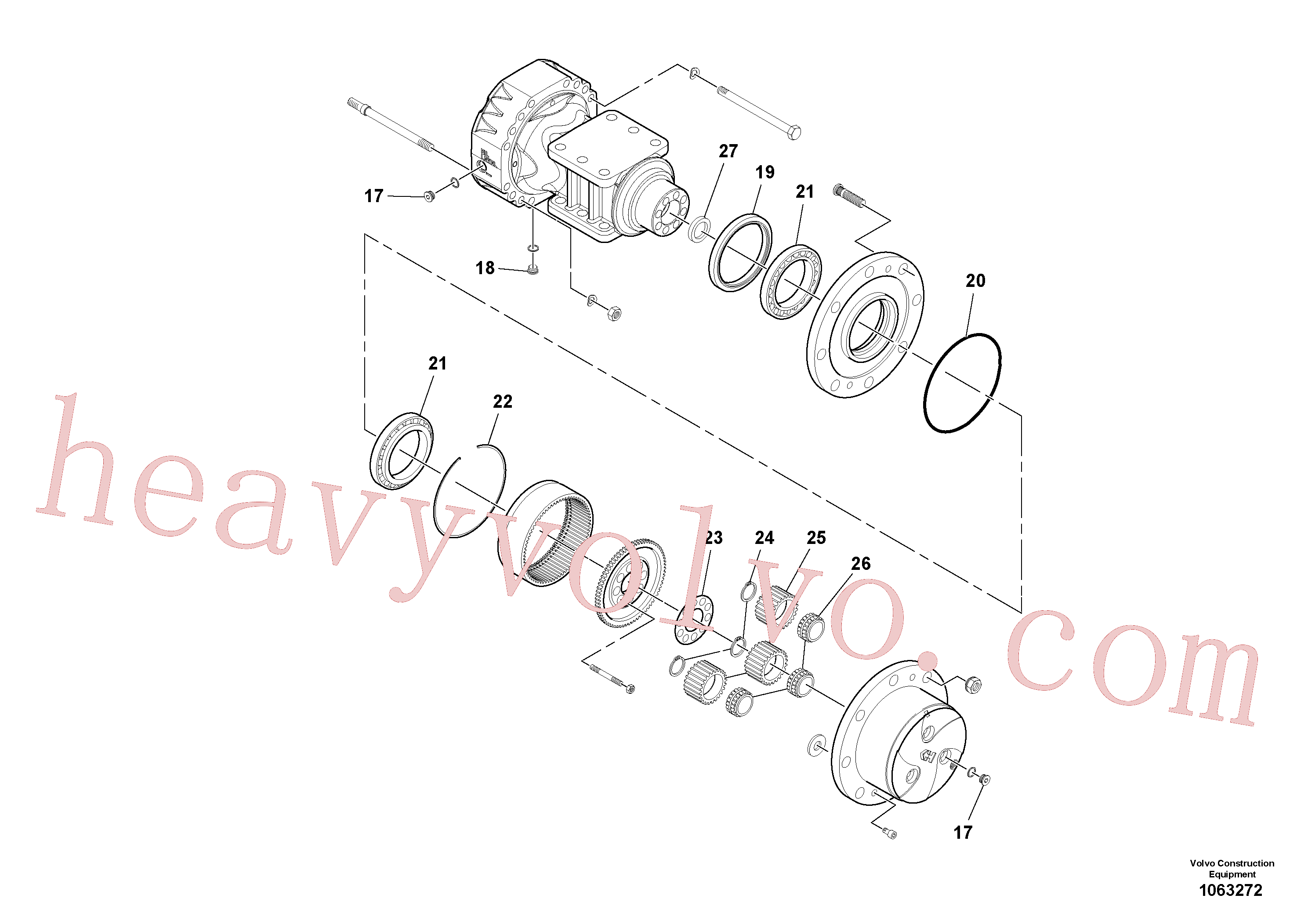 RM59153650 for Volvo Axle(1063272 assembly)