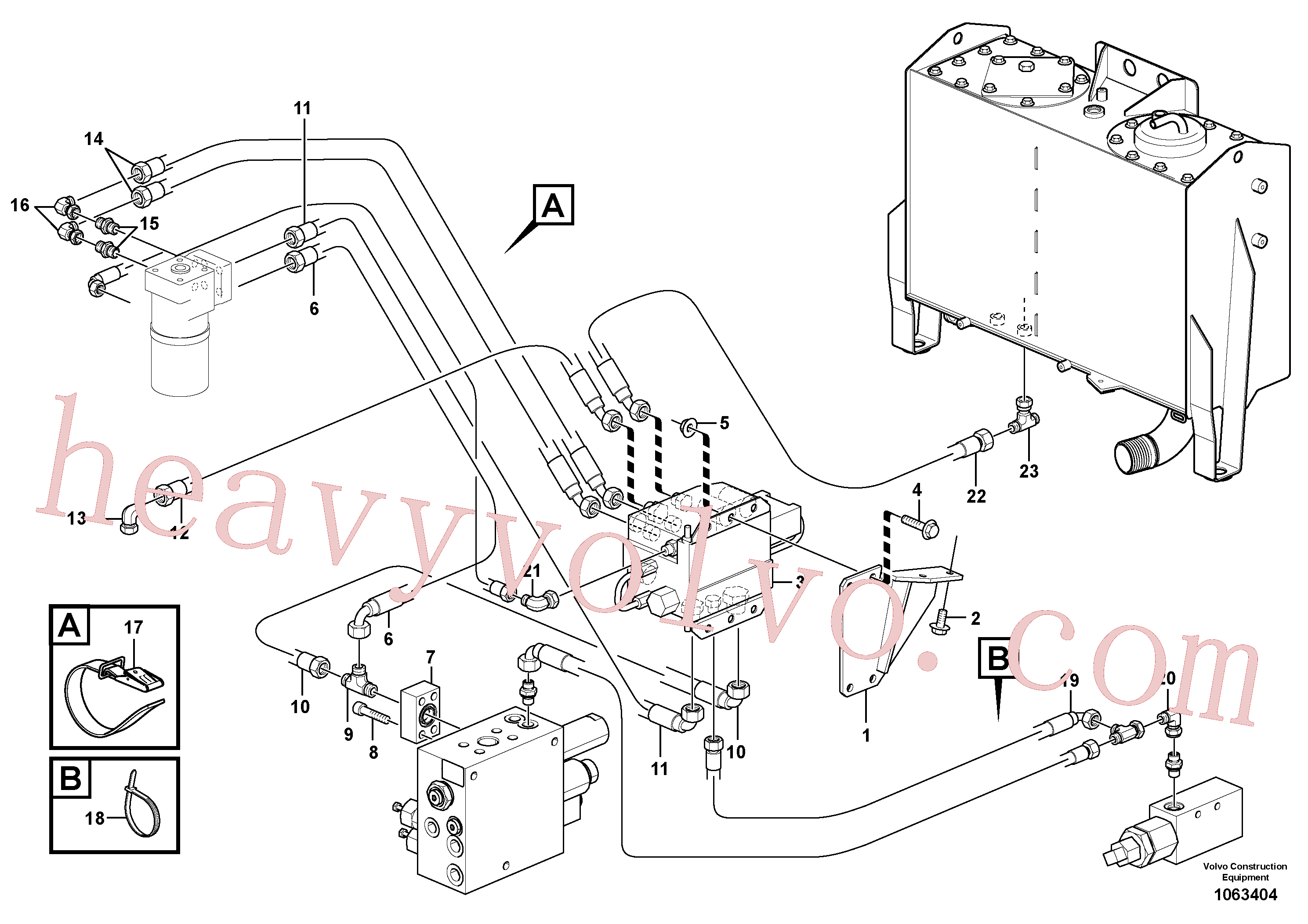 VOE938661 for Volvo CDC - steering(1063404 assembly)