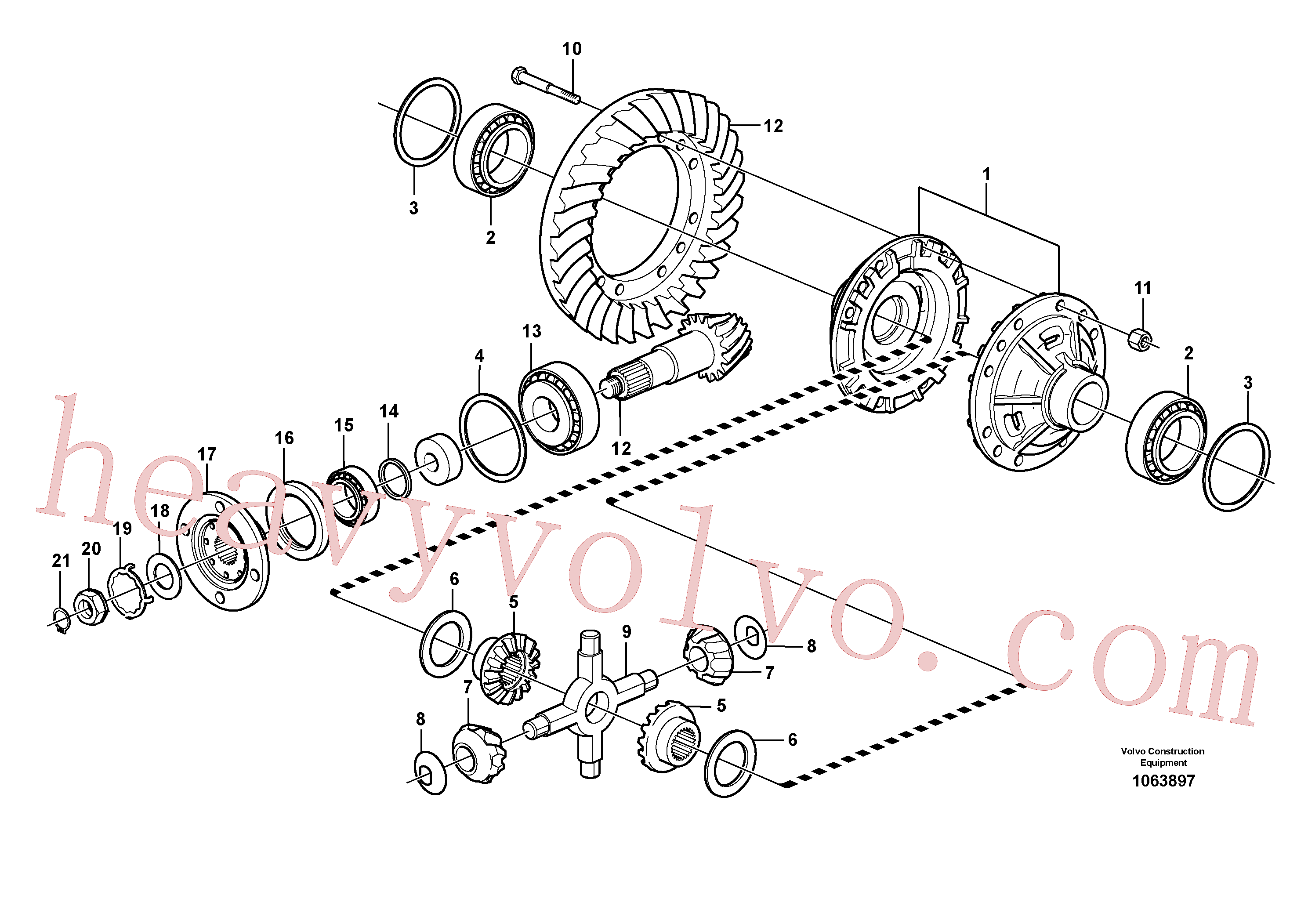 VOE11102846 for Volvo Final drive, rear(1063897 assembly)