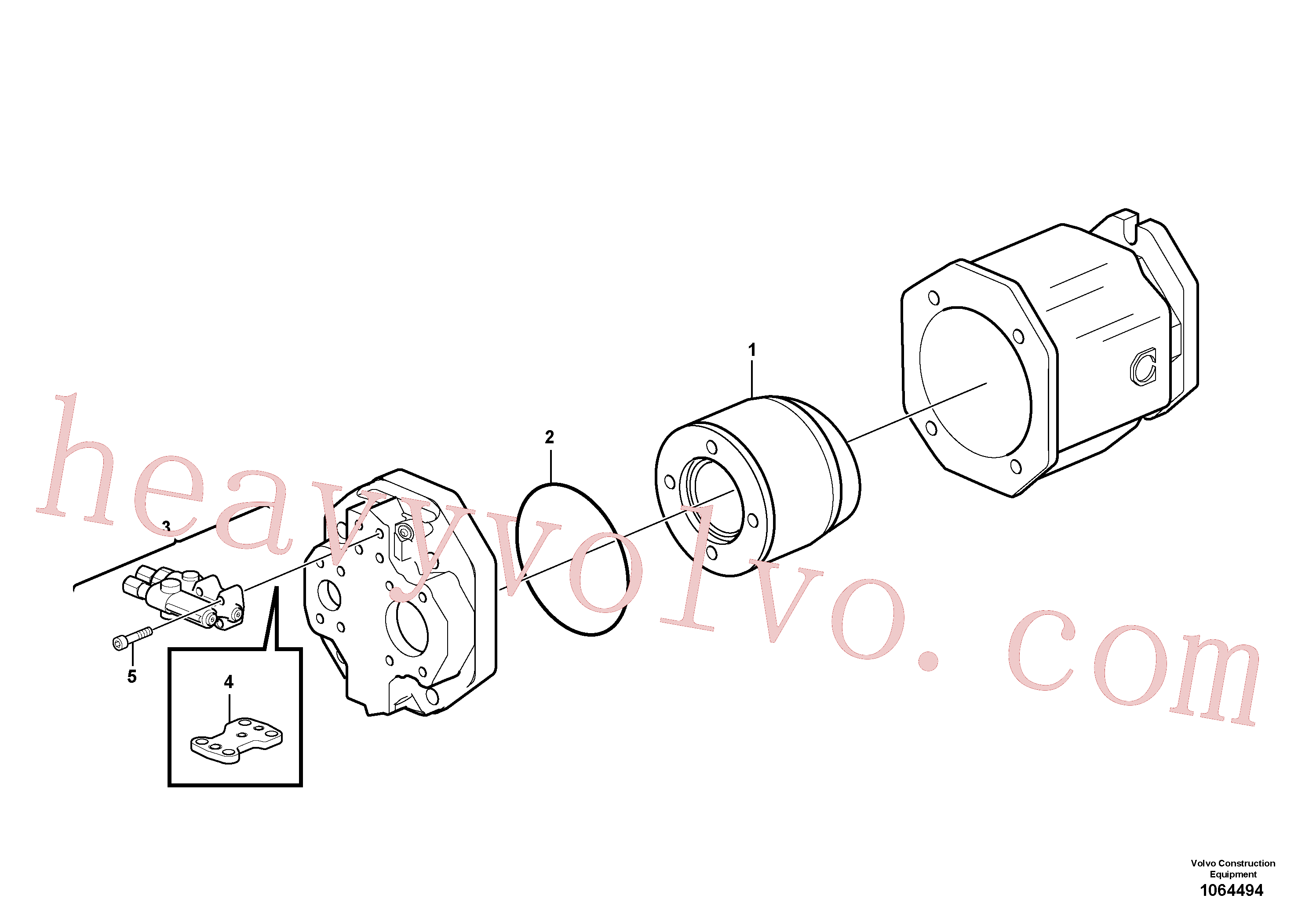 VOE11715266 for Volvo Hydraulic pump(1064494 assembly)