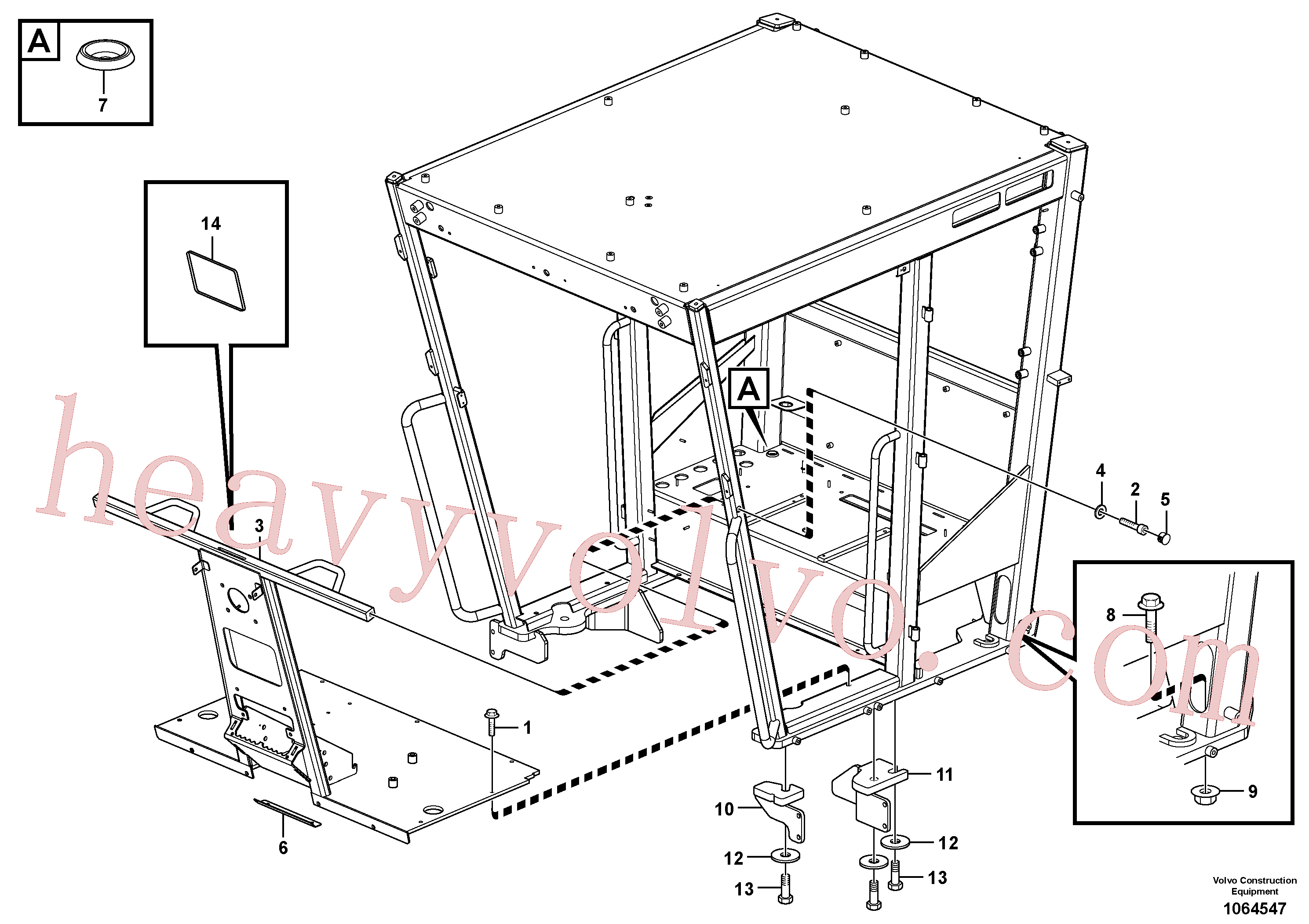 VOE13944938 for Volvo Cab body(1064547 assembly)