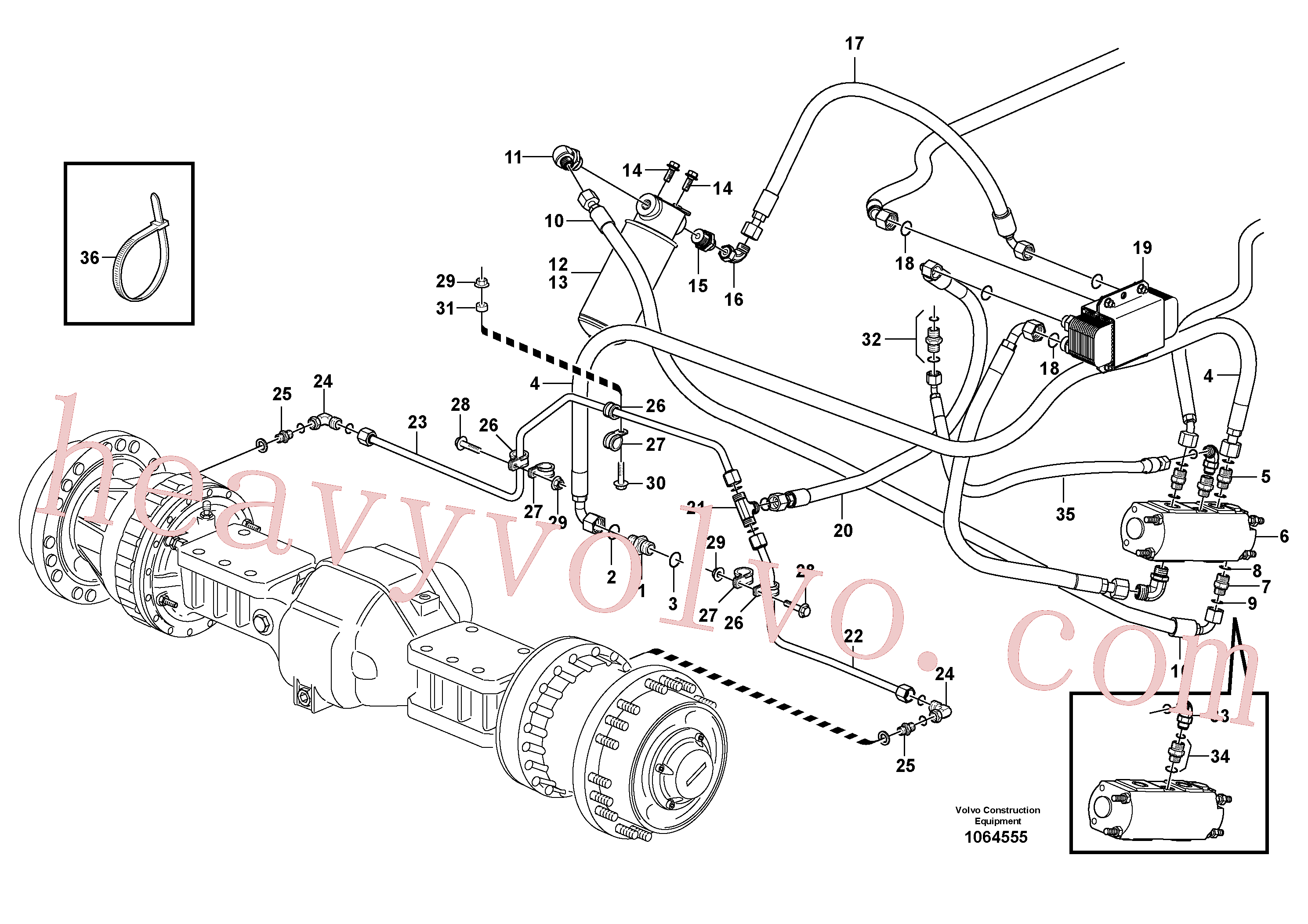 VOE937364 for Volvo Oil cooler, forward, pump circuit.(1064555 assembly)