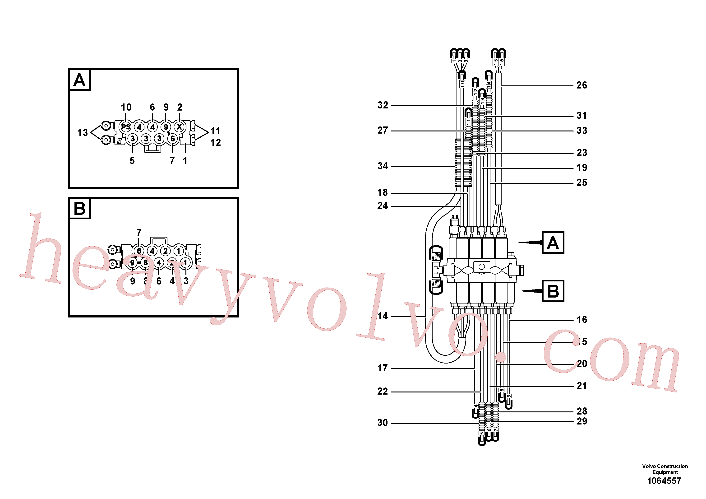 VOE17456687 for Volvo Distribution block, B1(1064557 assembly)