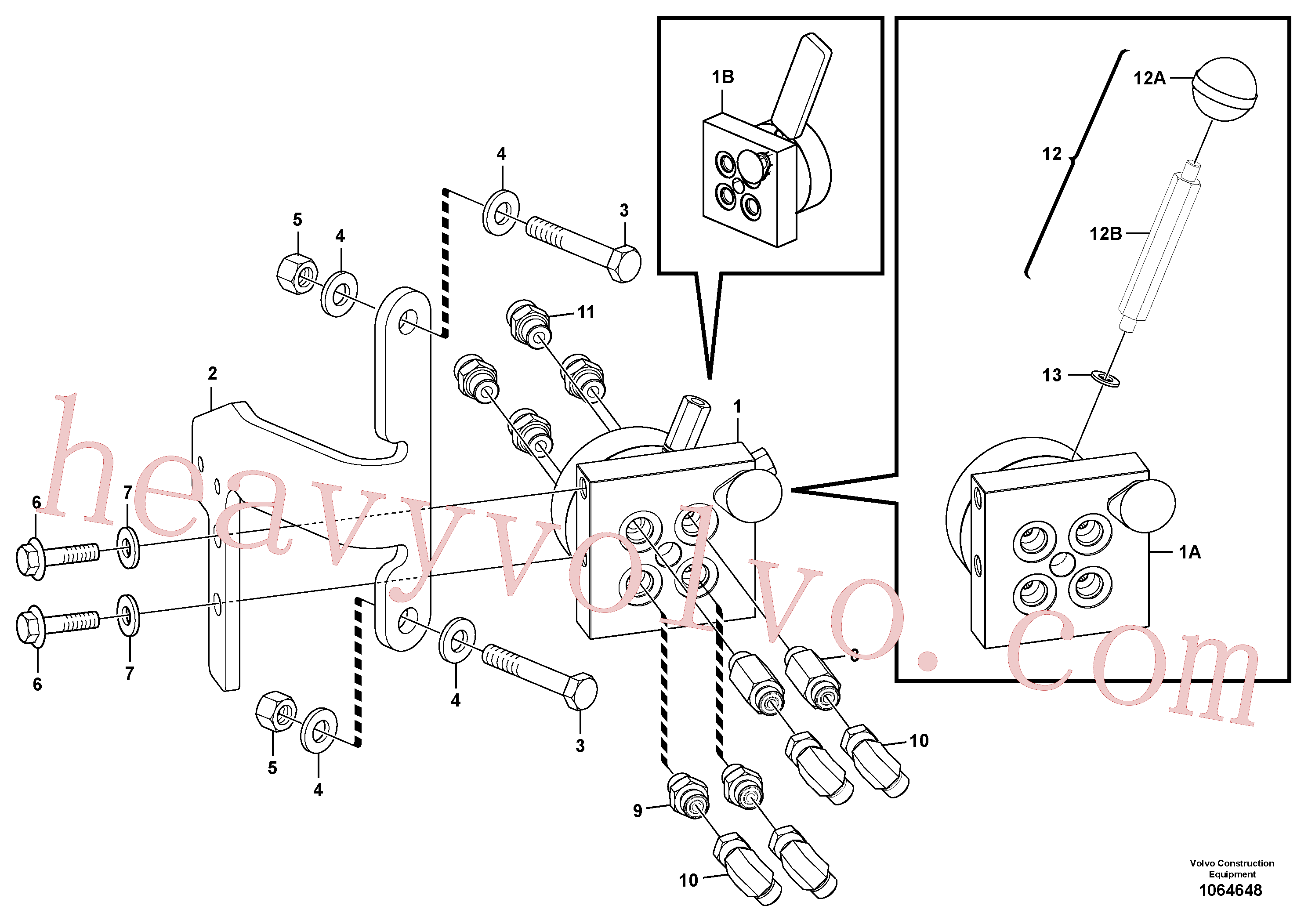 VOE14595235 for Volvo Control valve(1064648 assembly)