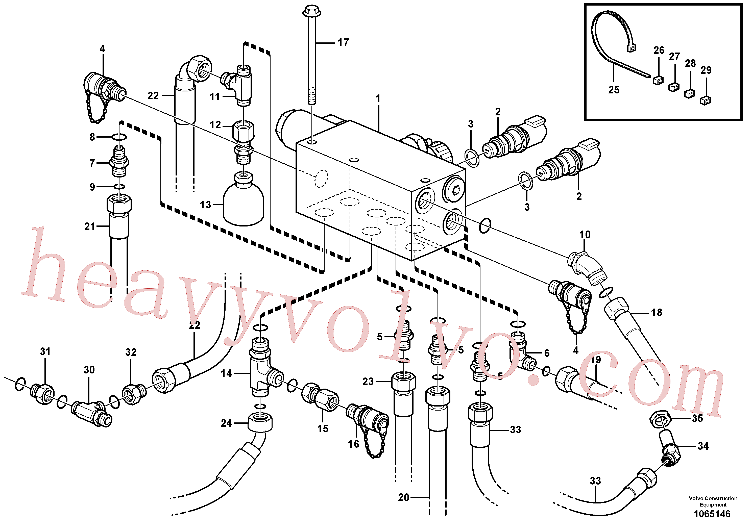 PJ5471028 for Volvo Hydraulic brake system, motor unit, valve body(1065146 assembly)