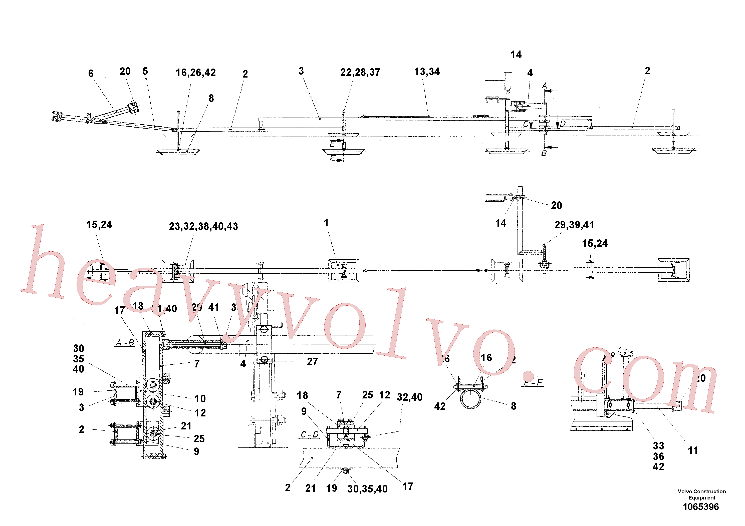 RM96721543 for Volvo Levelling Beam(1065396 assembly)