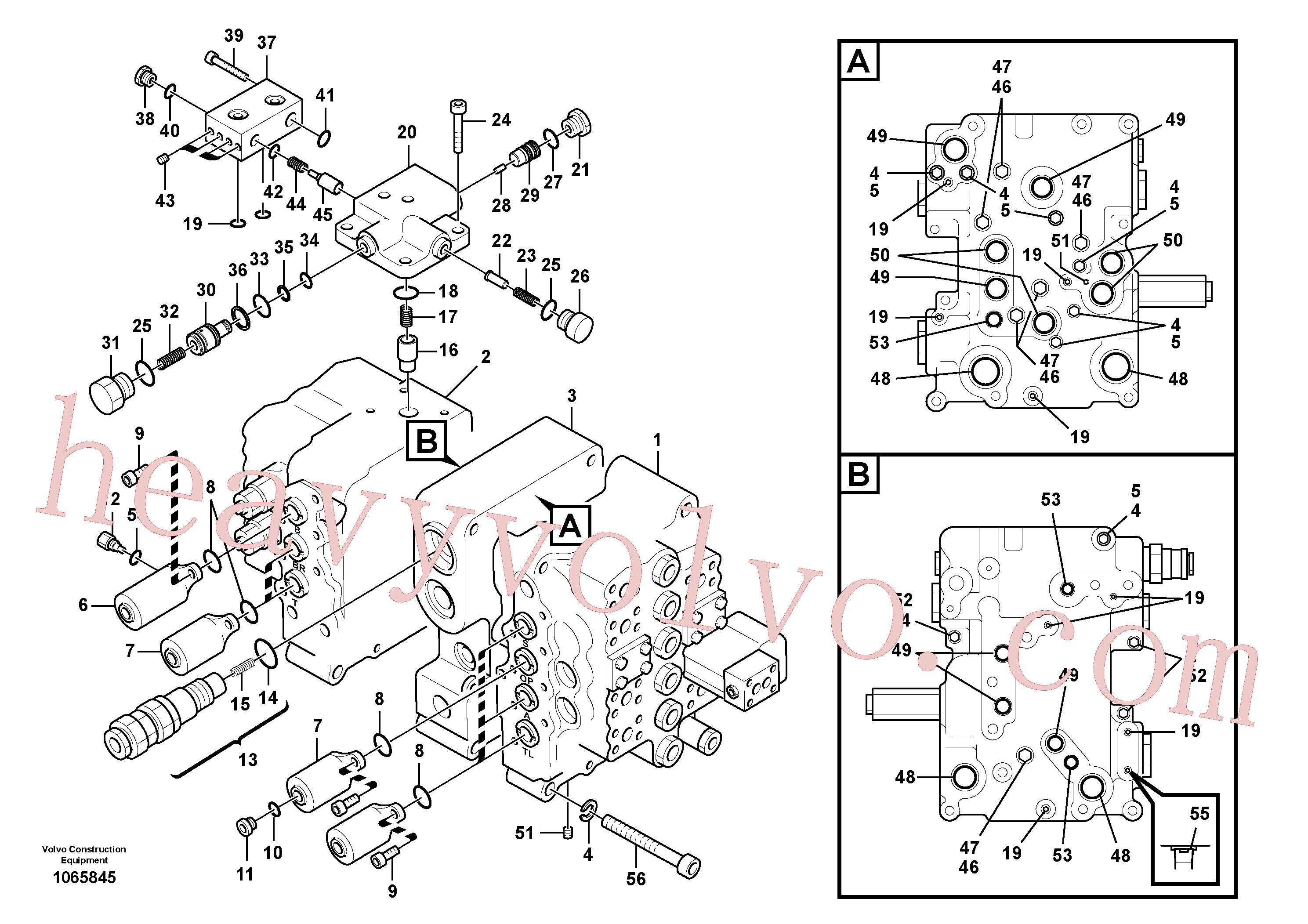 VOE14678664 for Volvo Main control valve(1065845 assembly)