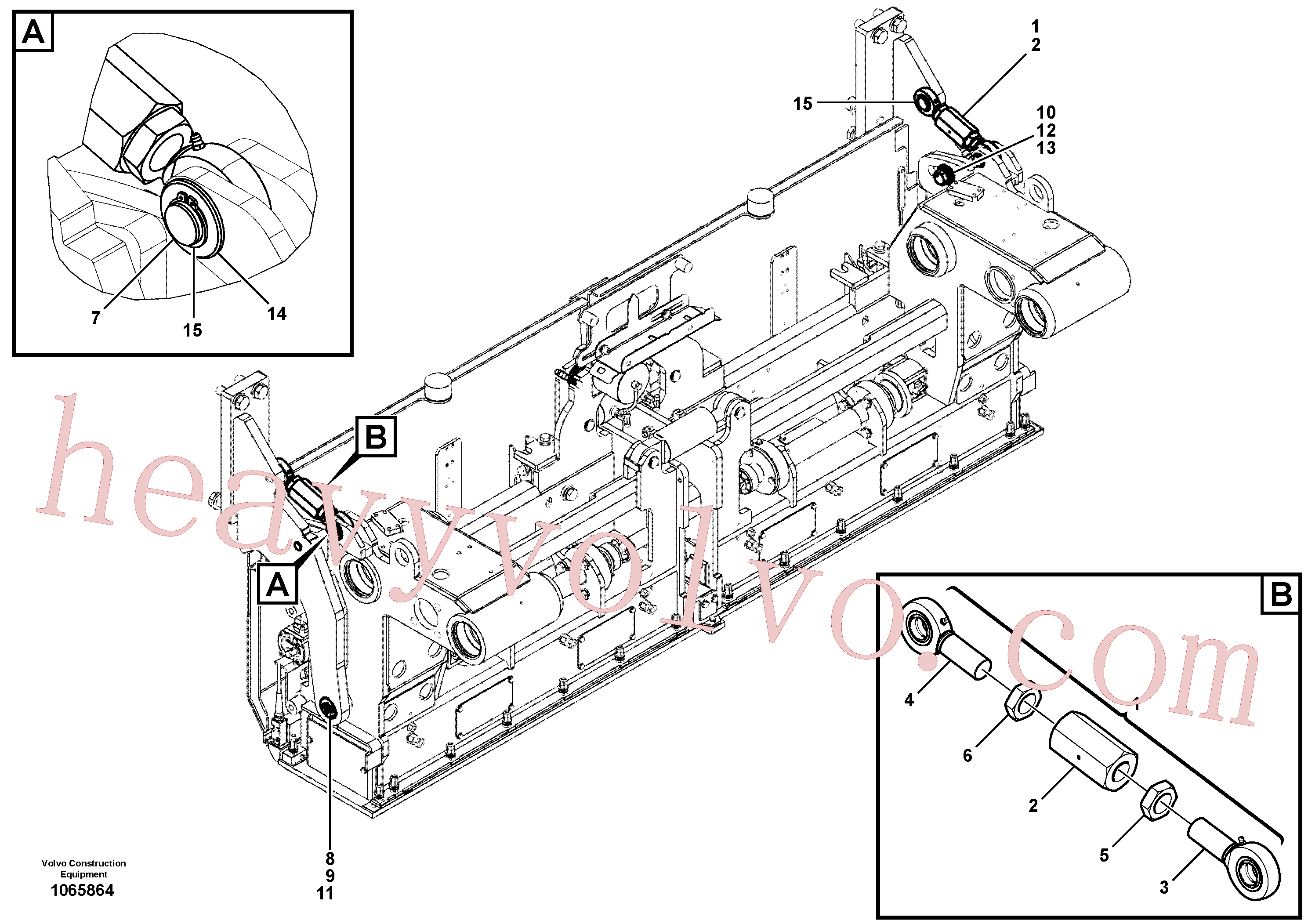 RM96719083 for Volvo Mounting parts for towing arms(1065864 assembly)