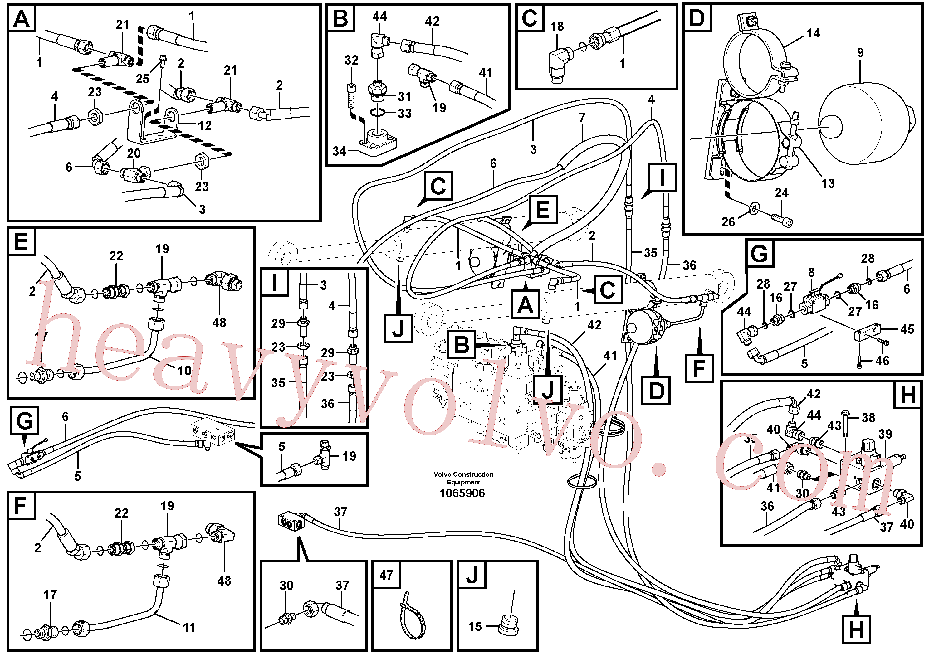 VOE14351013 for Volvo Working hydraulics, valves(1065906 assembly)