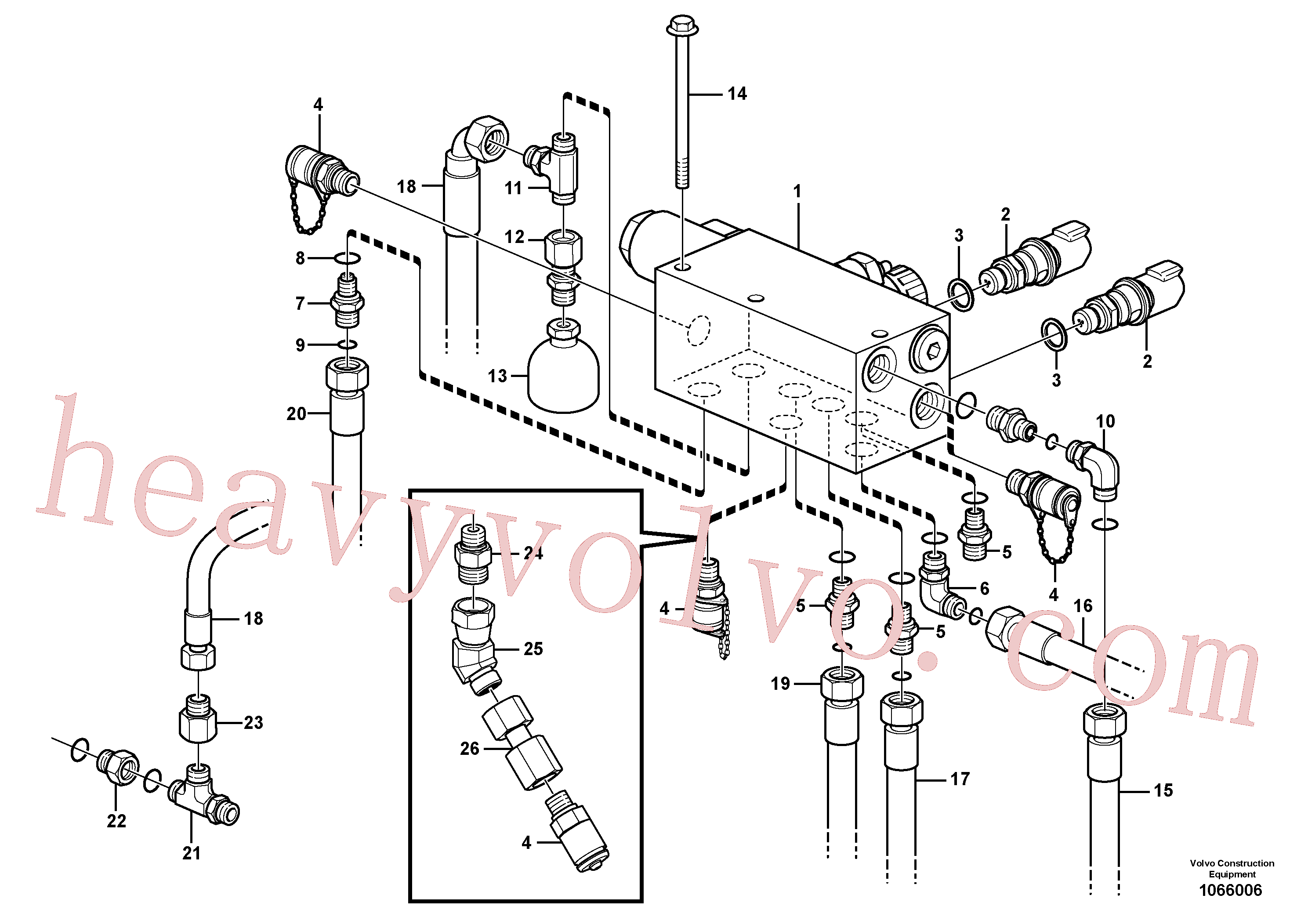 PJ5471028 for Volvo Hydraulic brake system, motor unit, valve body(1066006 assembly)