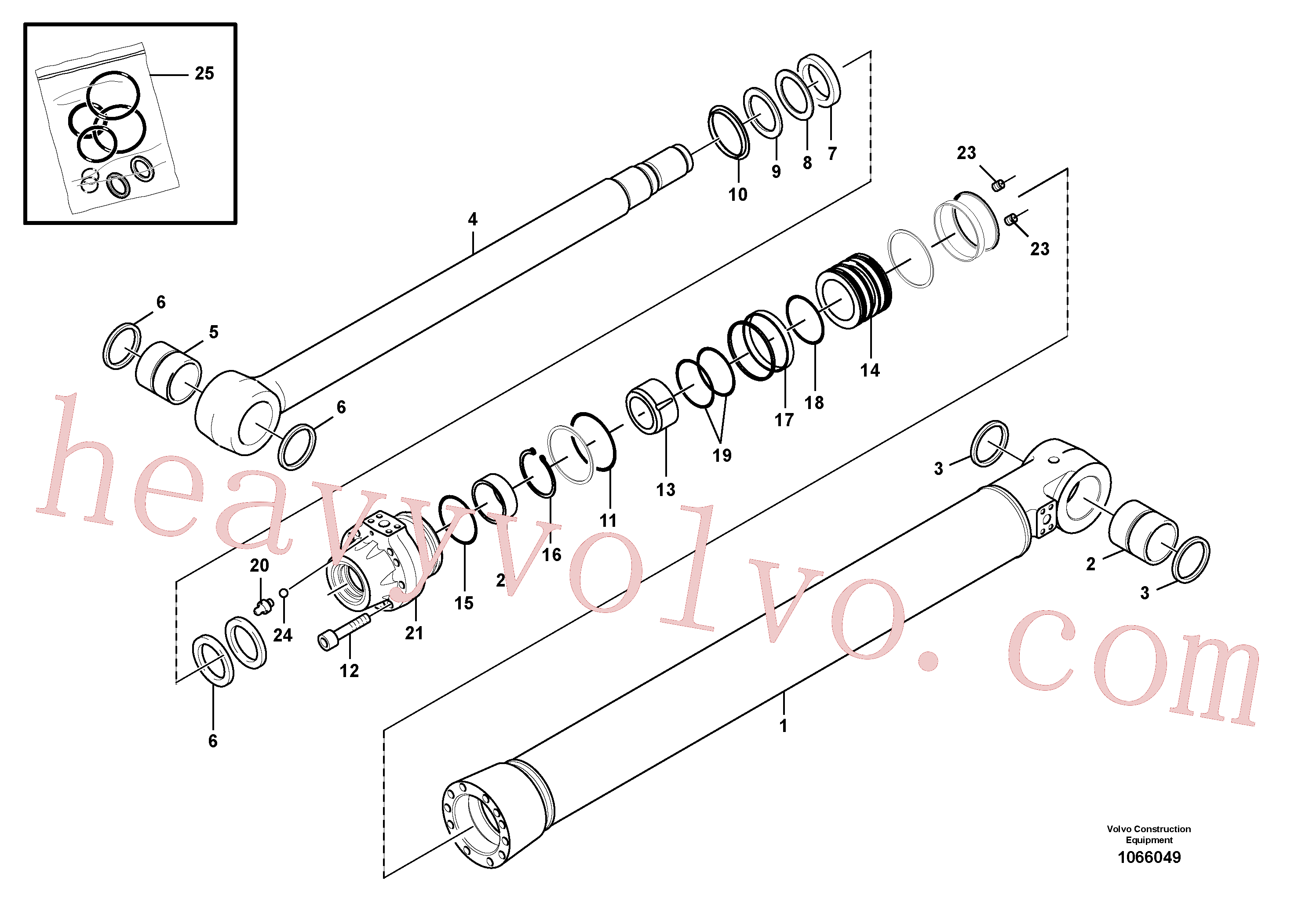 VOE14587734 for Volvo Boom cylinder(1066049 assembly)