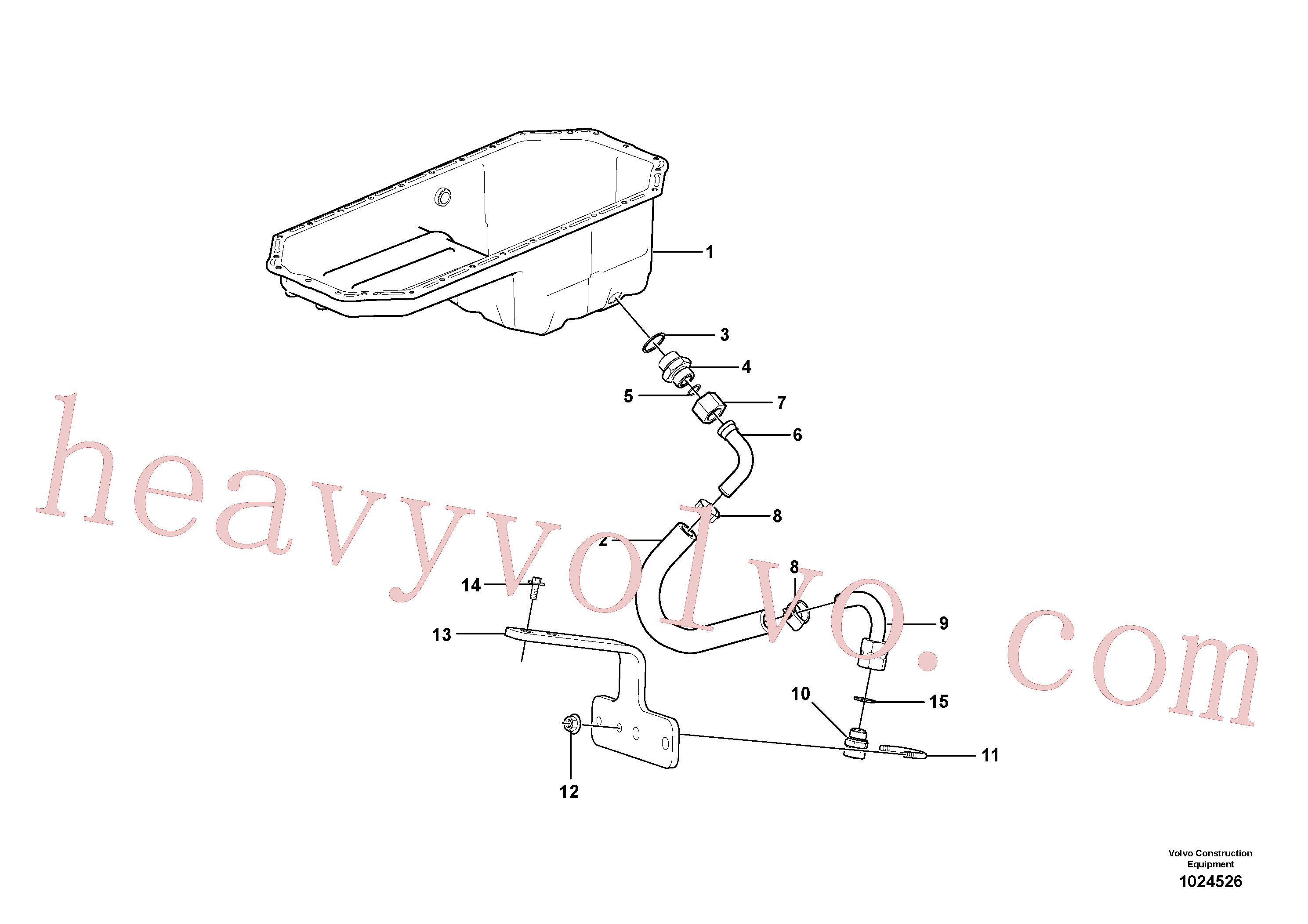 VOE11130269 for Volvo Draining of oil sump(1066426 assembly)