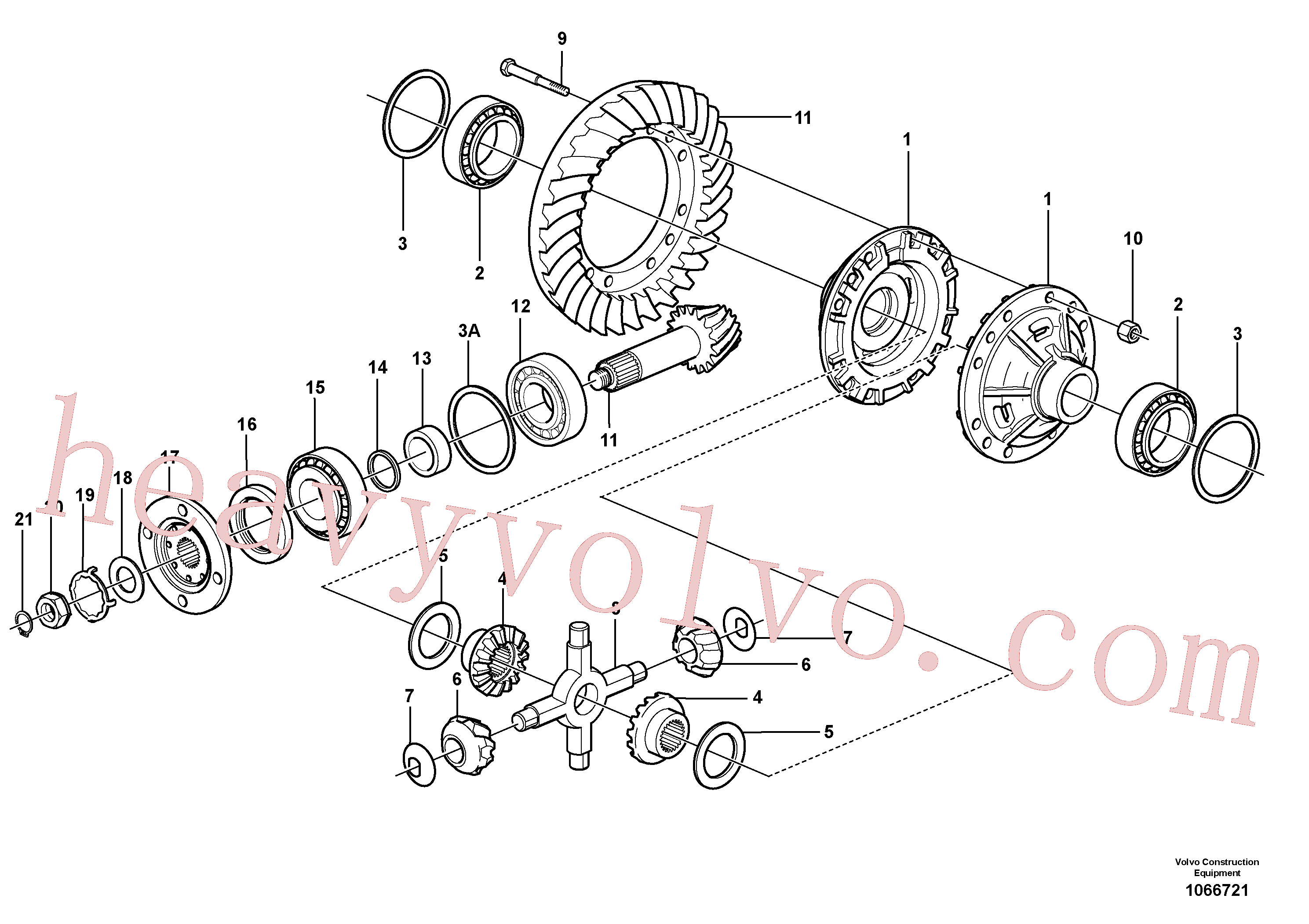 VOE4870246 for Volvo Final drive, rear(1066721 assembly)