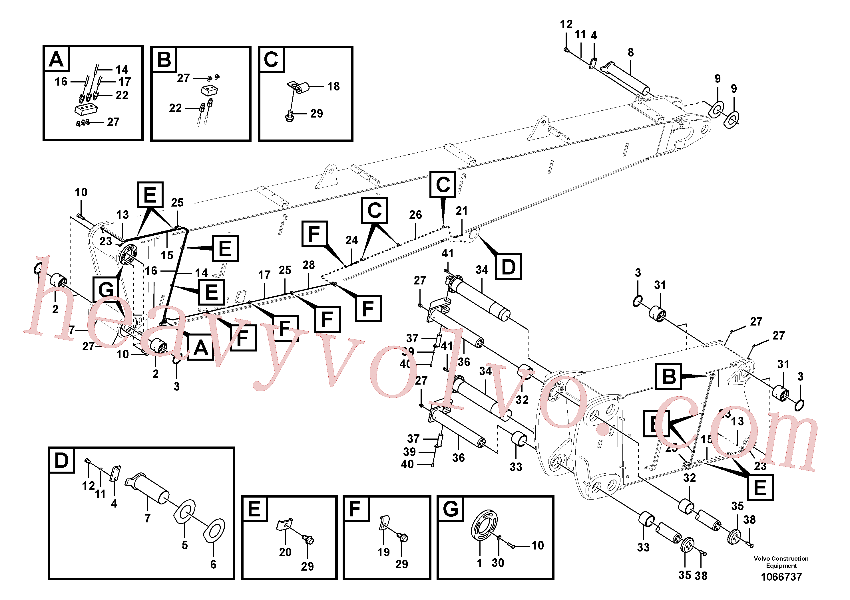 VOE992973 for Volvo Boom, demolition(1066737 assembly)