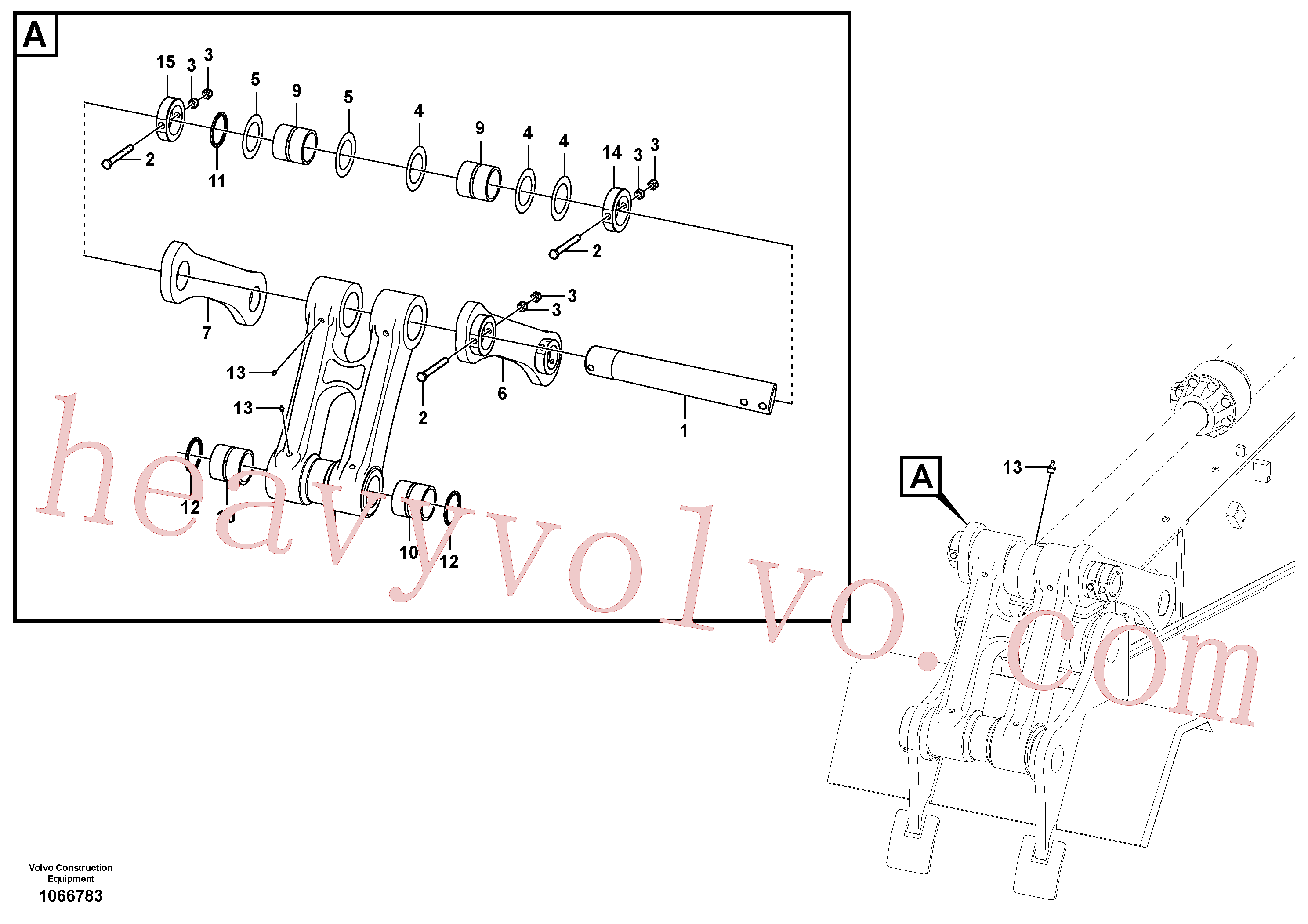 VOE997484 for Volvo Links to connecting rod(1066783 assembly)