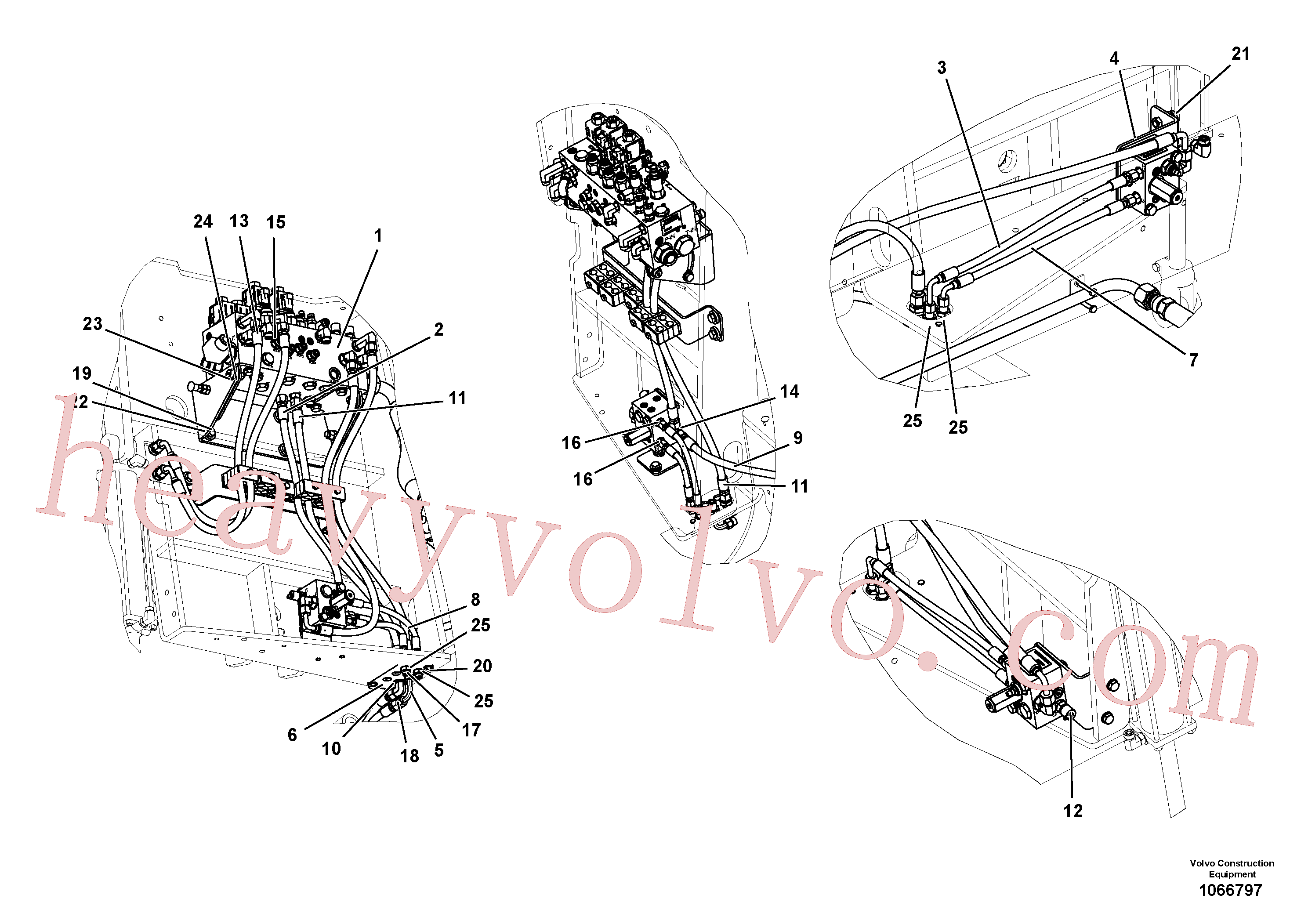 RM59961821 for Volvo Hydraulic lines(1066797 assembly)