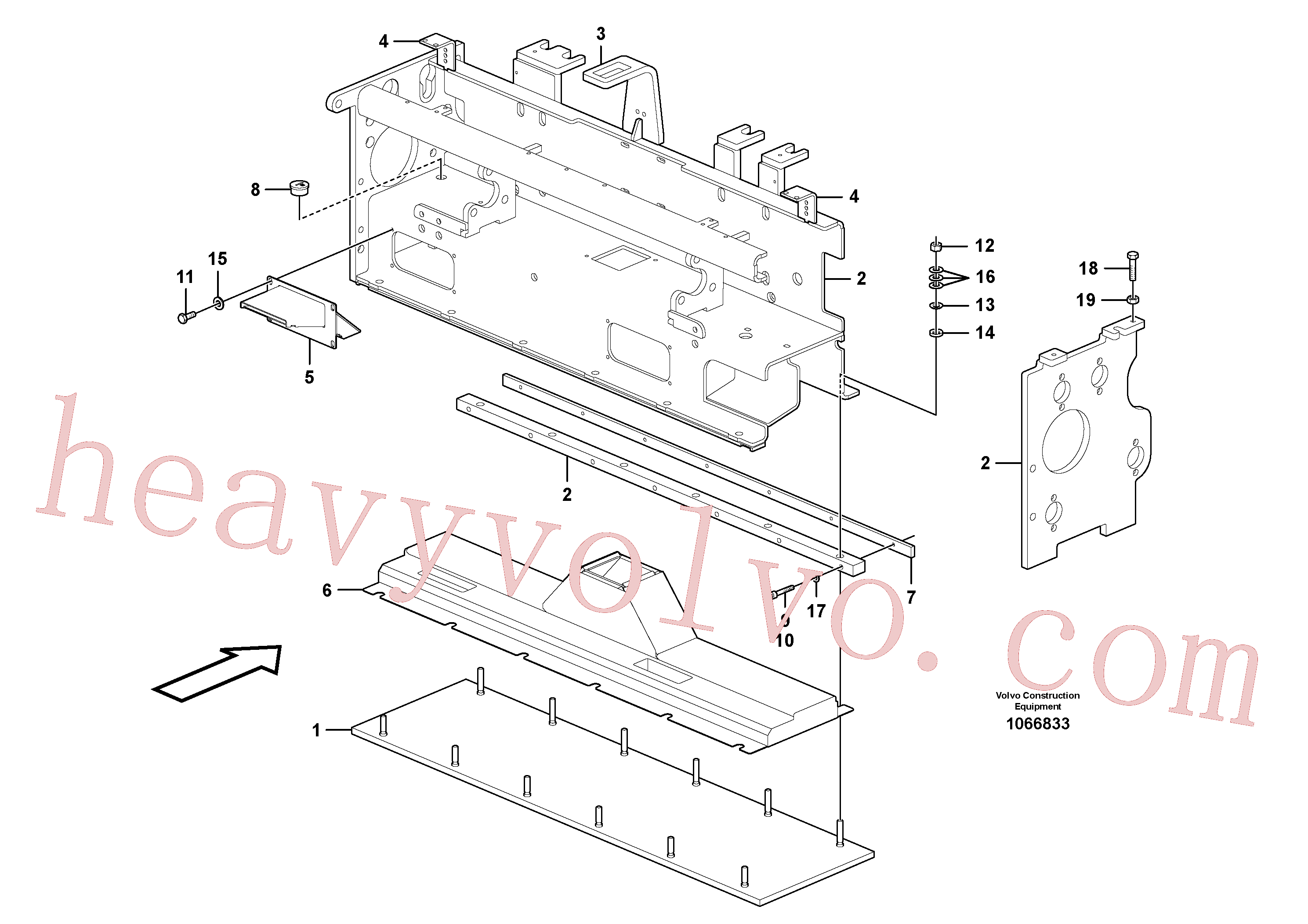 RM14330831 for Volvo Heating screed extension(1066833 assembly)