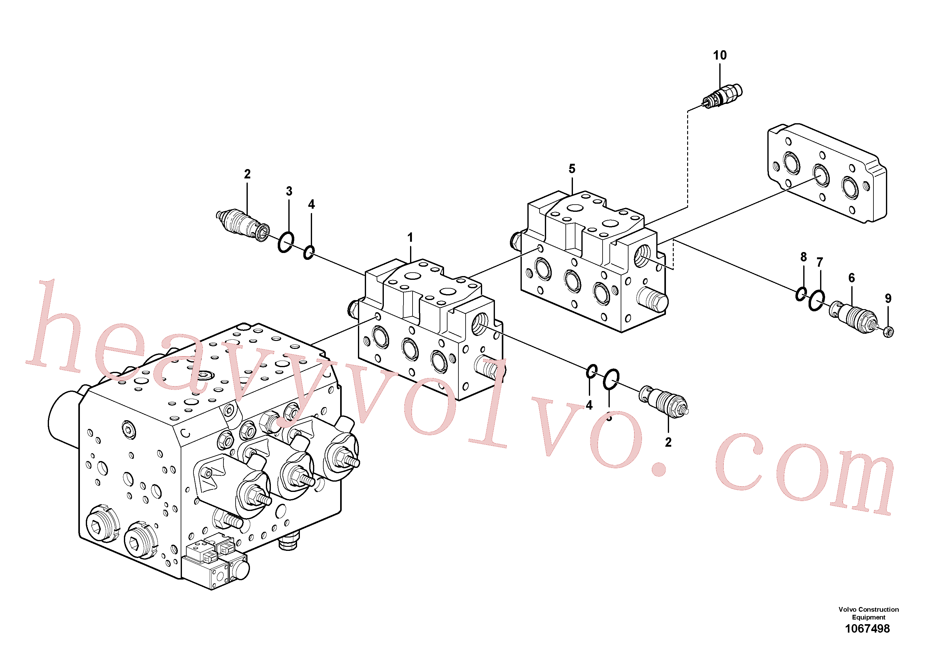 VOE11704921 for Volvo Valve(1067498 assembly)