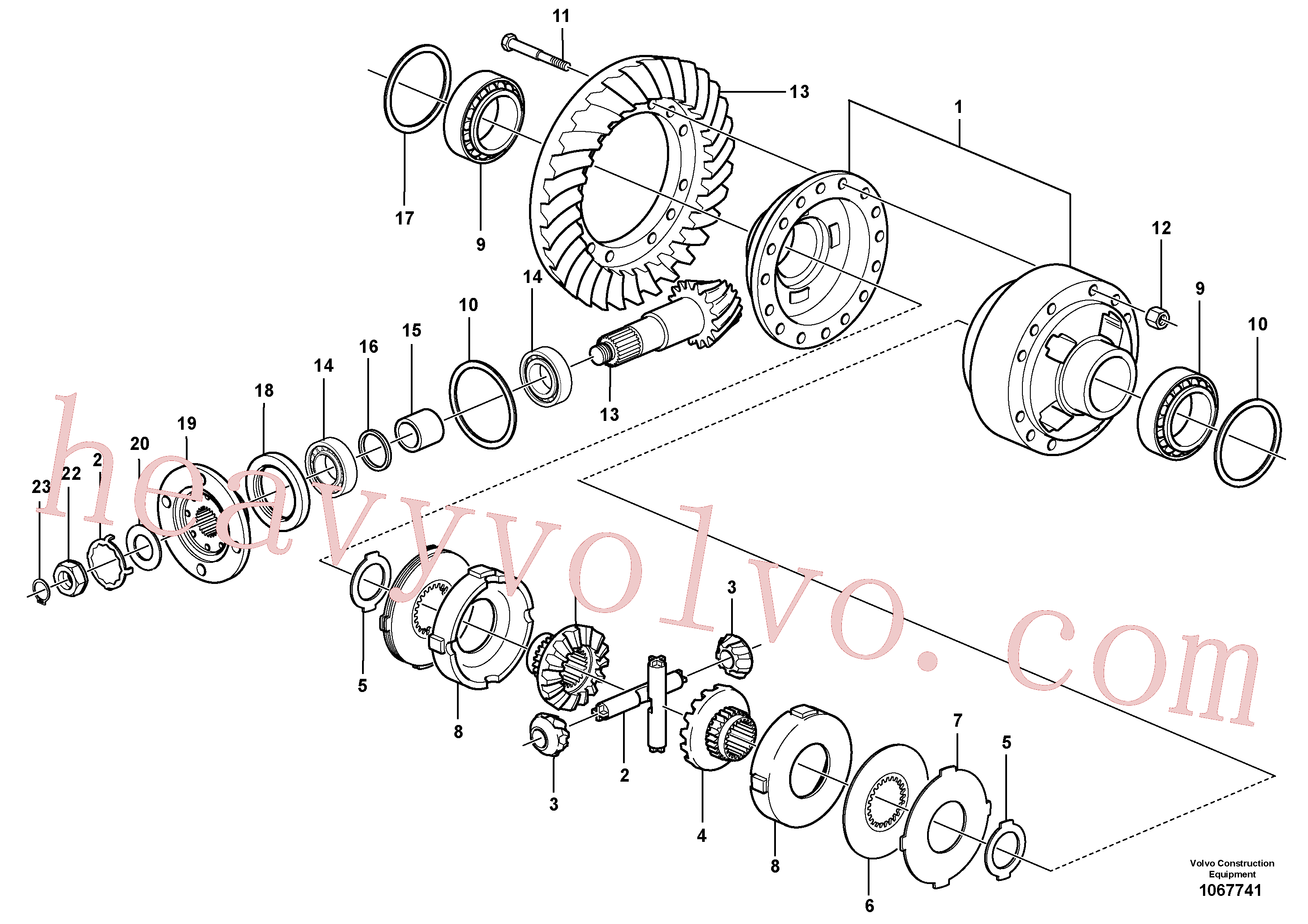 VOE11168057 for Volvo Final drive, rear(1067741 assembly)