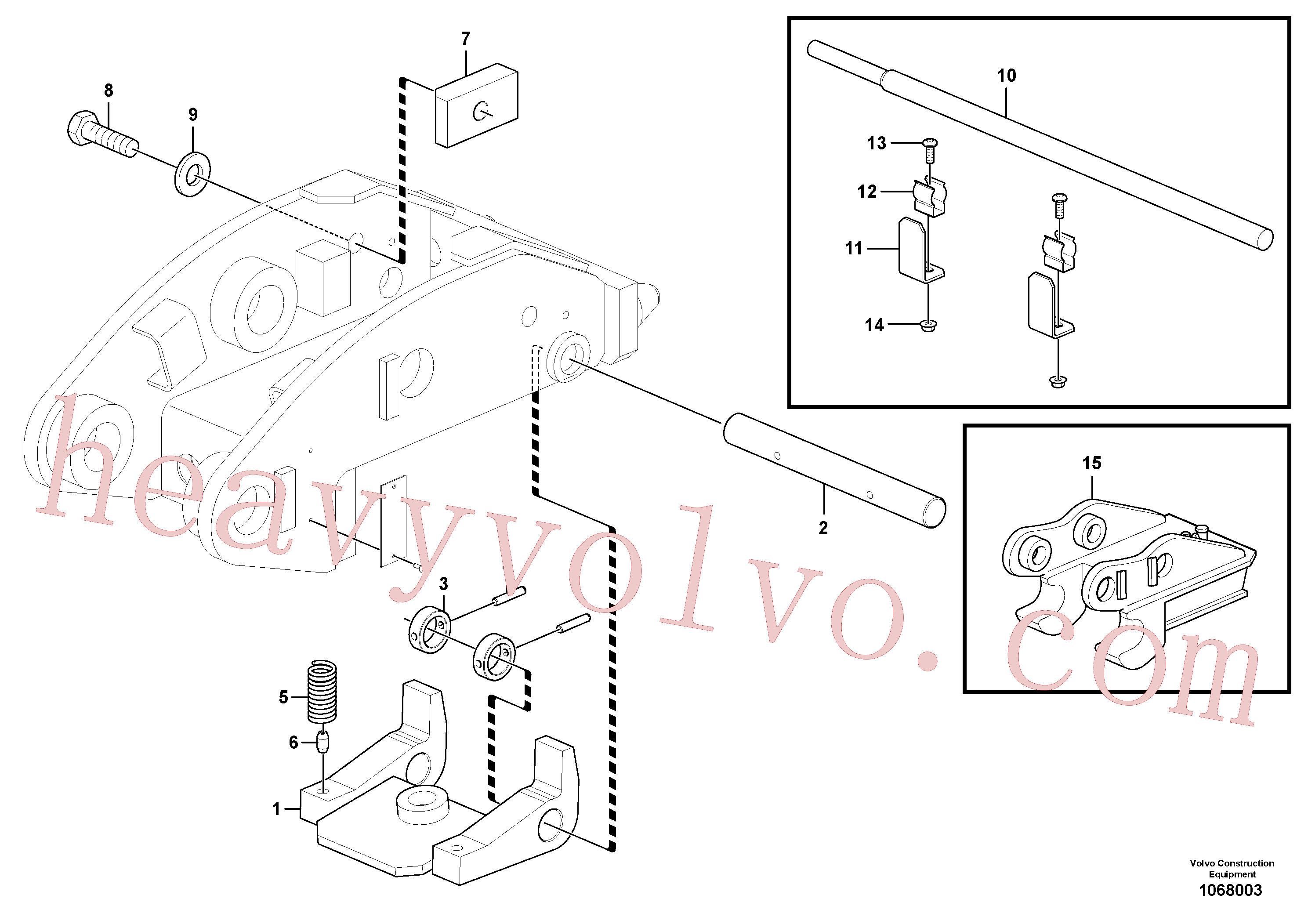 VOE11803856 for Volvo Attachment bracket, quickfit(1068003 assembly)