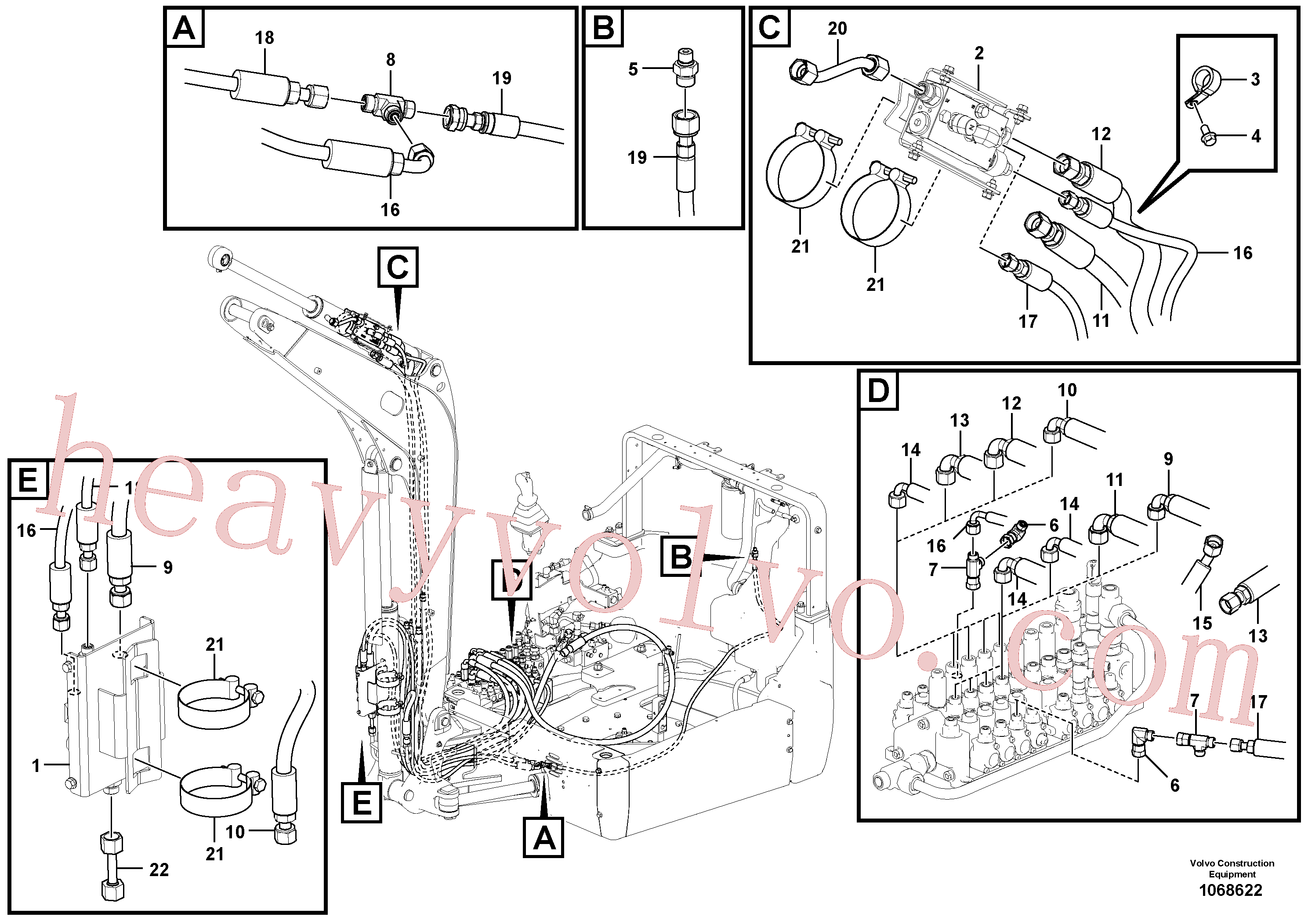 VOE11804502 for Volvo Working hydraulics, valves(1068622 assembly)