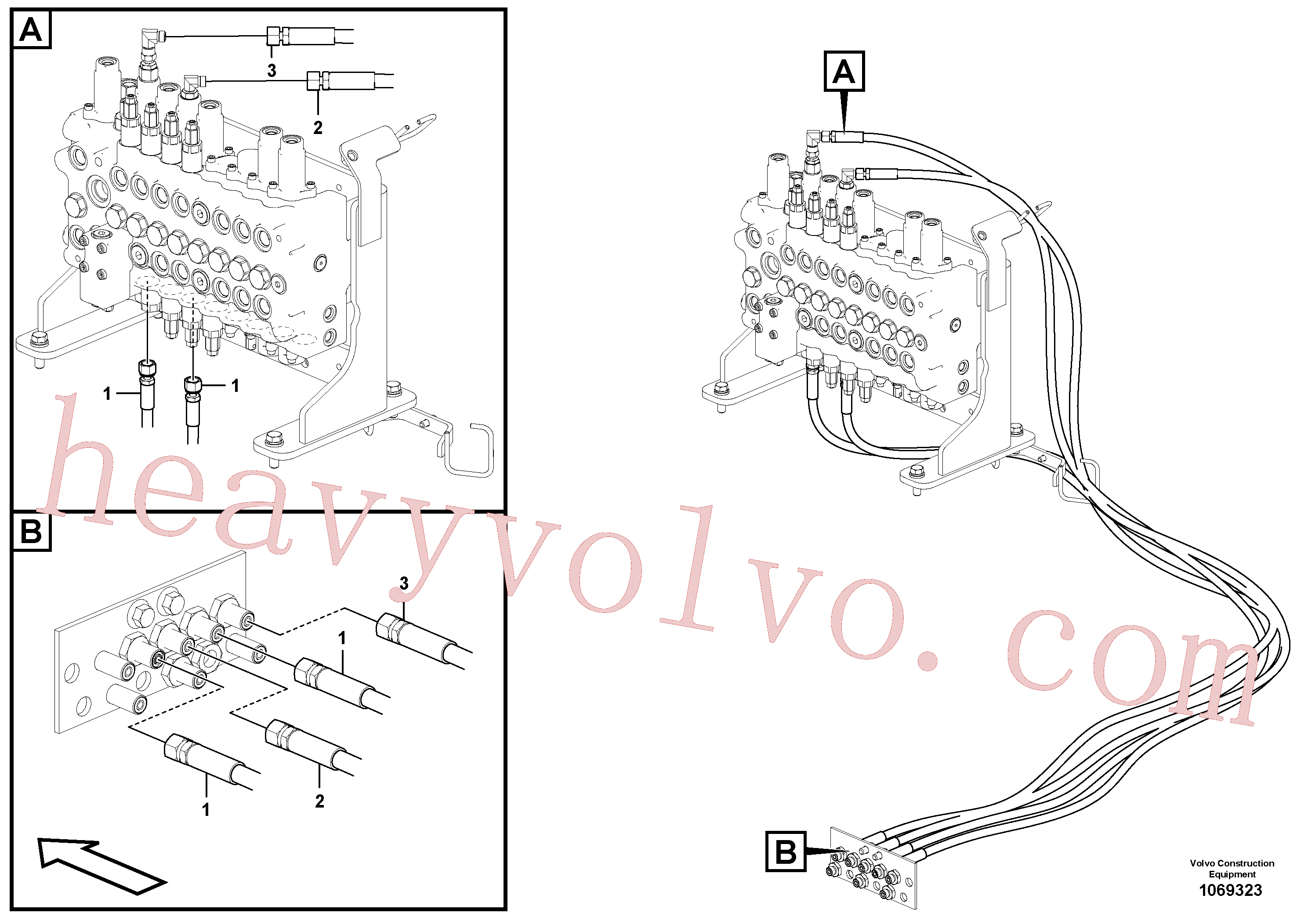 VOE937412 for Volvo Servo system, changing lever function(1069323 assembly)