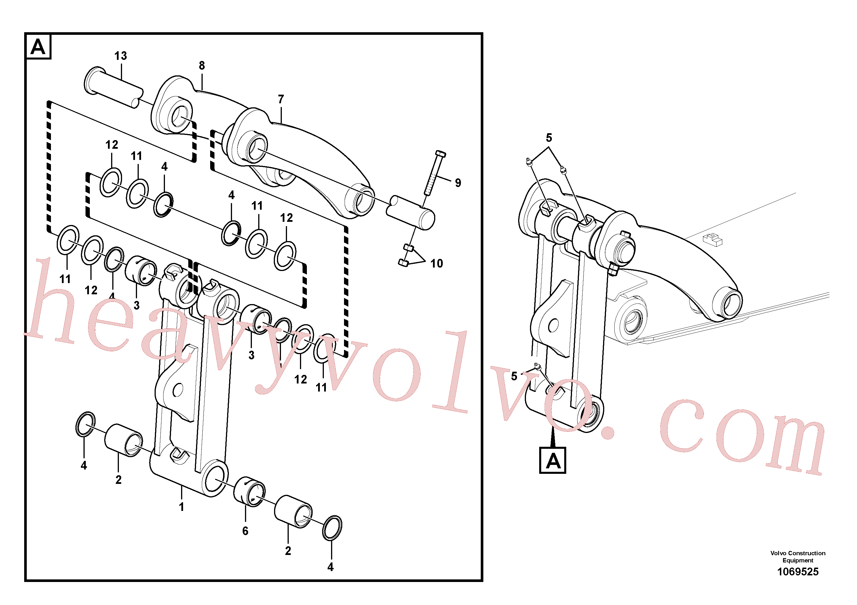 SA1171-30590 for Volvo Links to connecting rod(1069525 assembly)