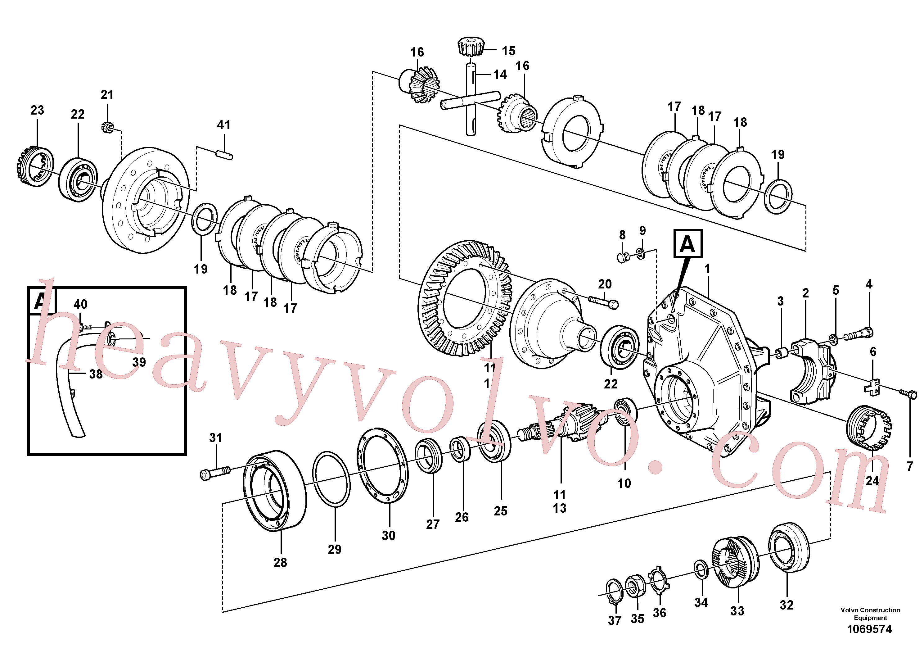 VOE1523623 for Volvo Final drive, rear(1069574 assembly)