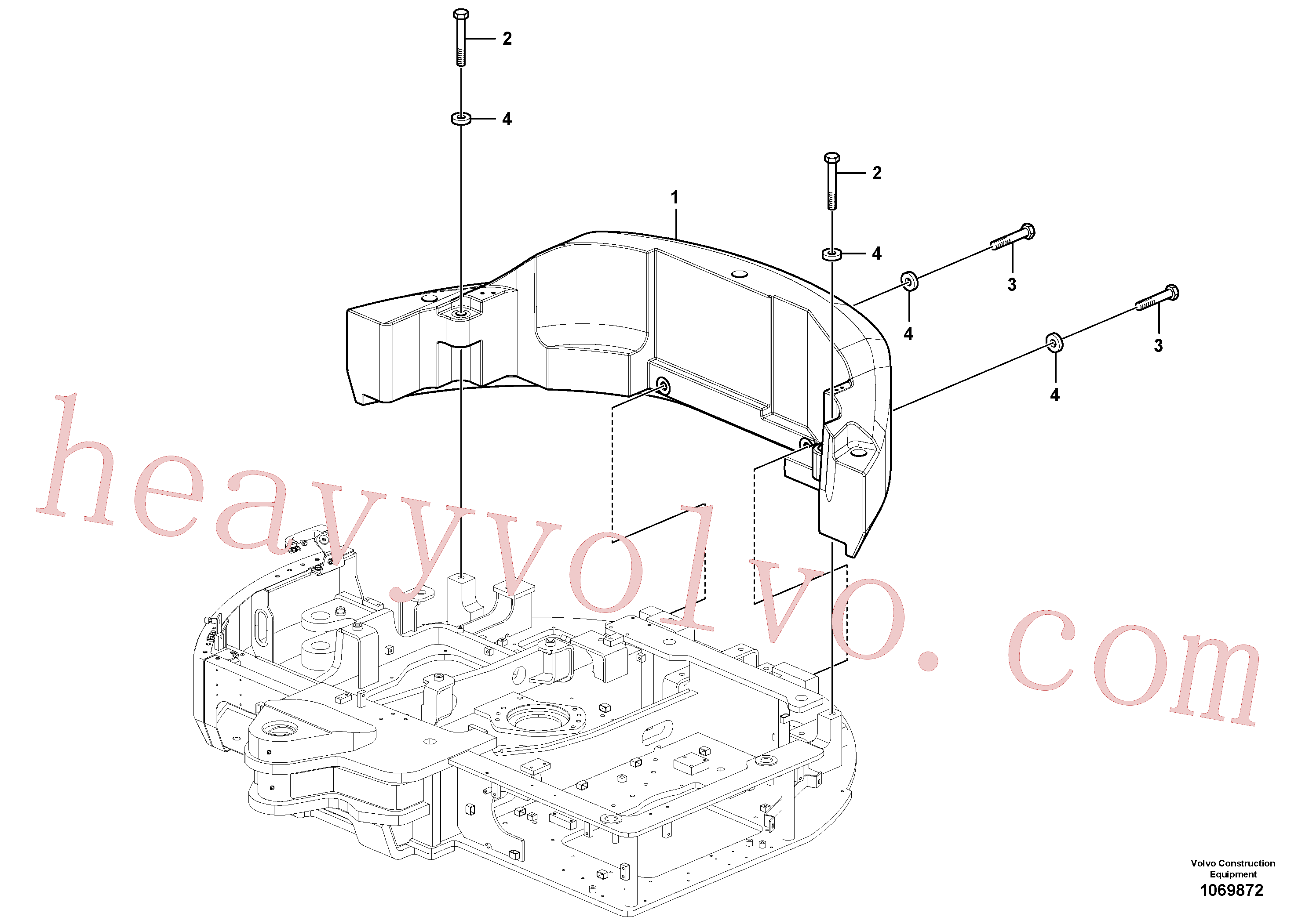 VOE990420 for Volvo Counterweight(1069872 assembly)