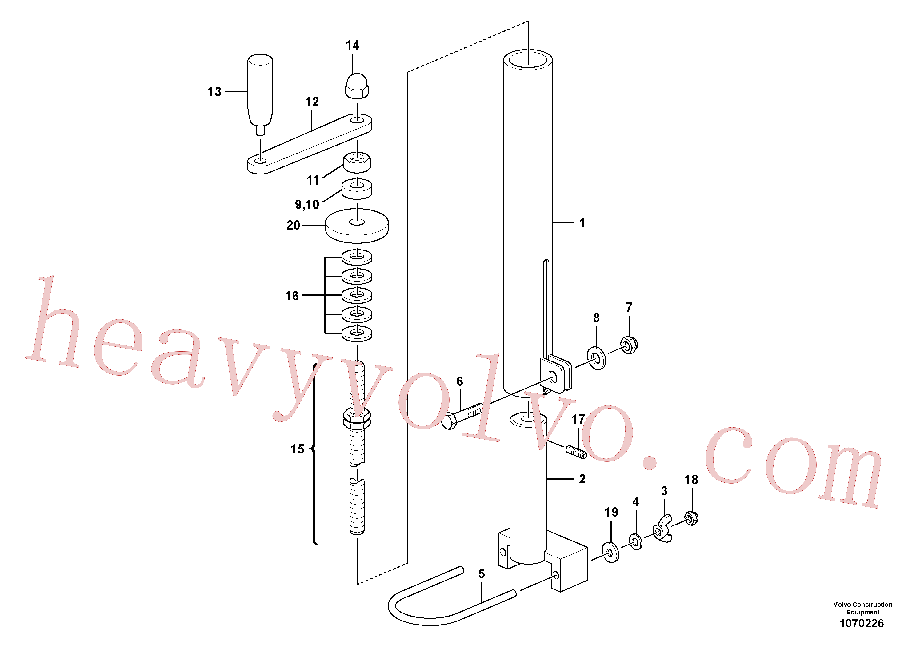 RM80816945 for Volvo Mechanical Control Assembly(1070226 assembly)