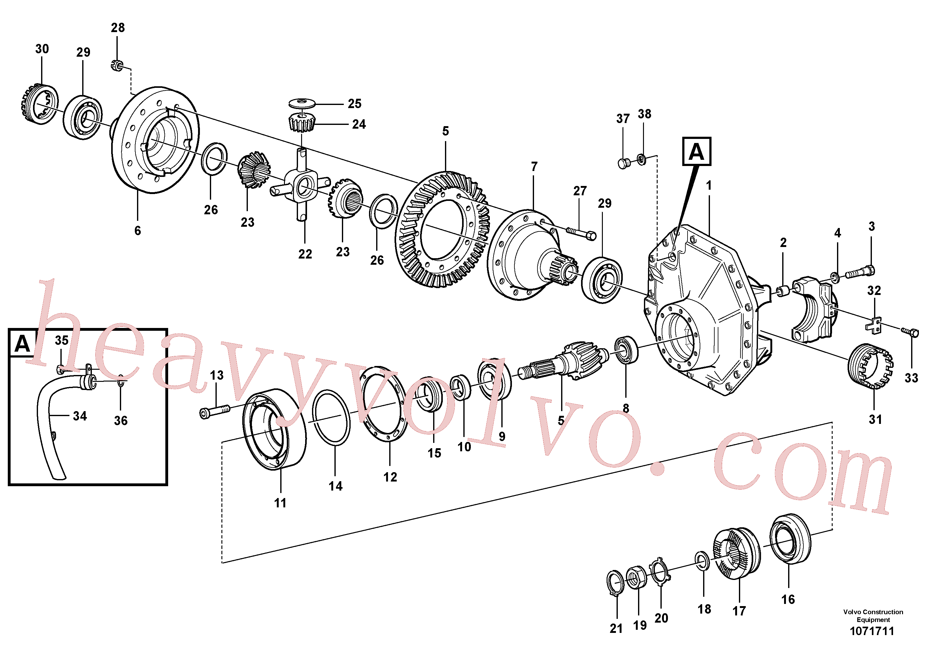 VOE11103175 for Volvo Final drive, rear(1071711 assembly)