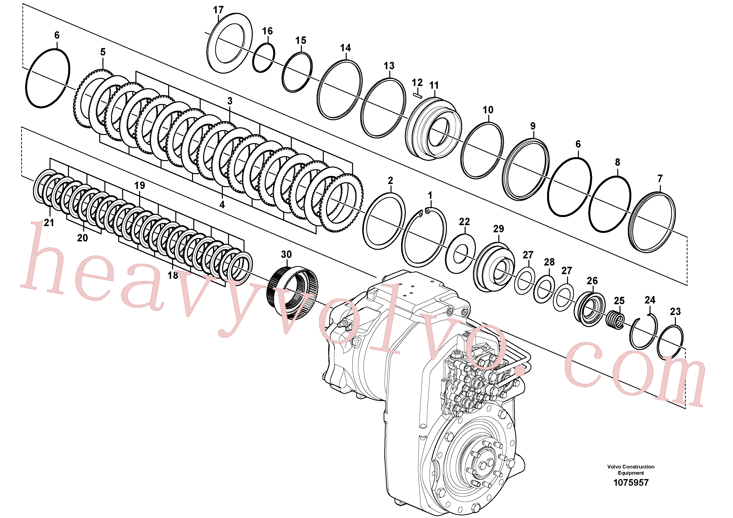 SA8220-11840 for Volvo Transfer case, hydraulic coupling(1075957 assembly)