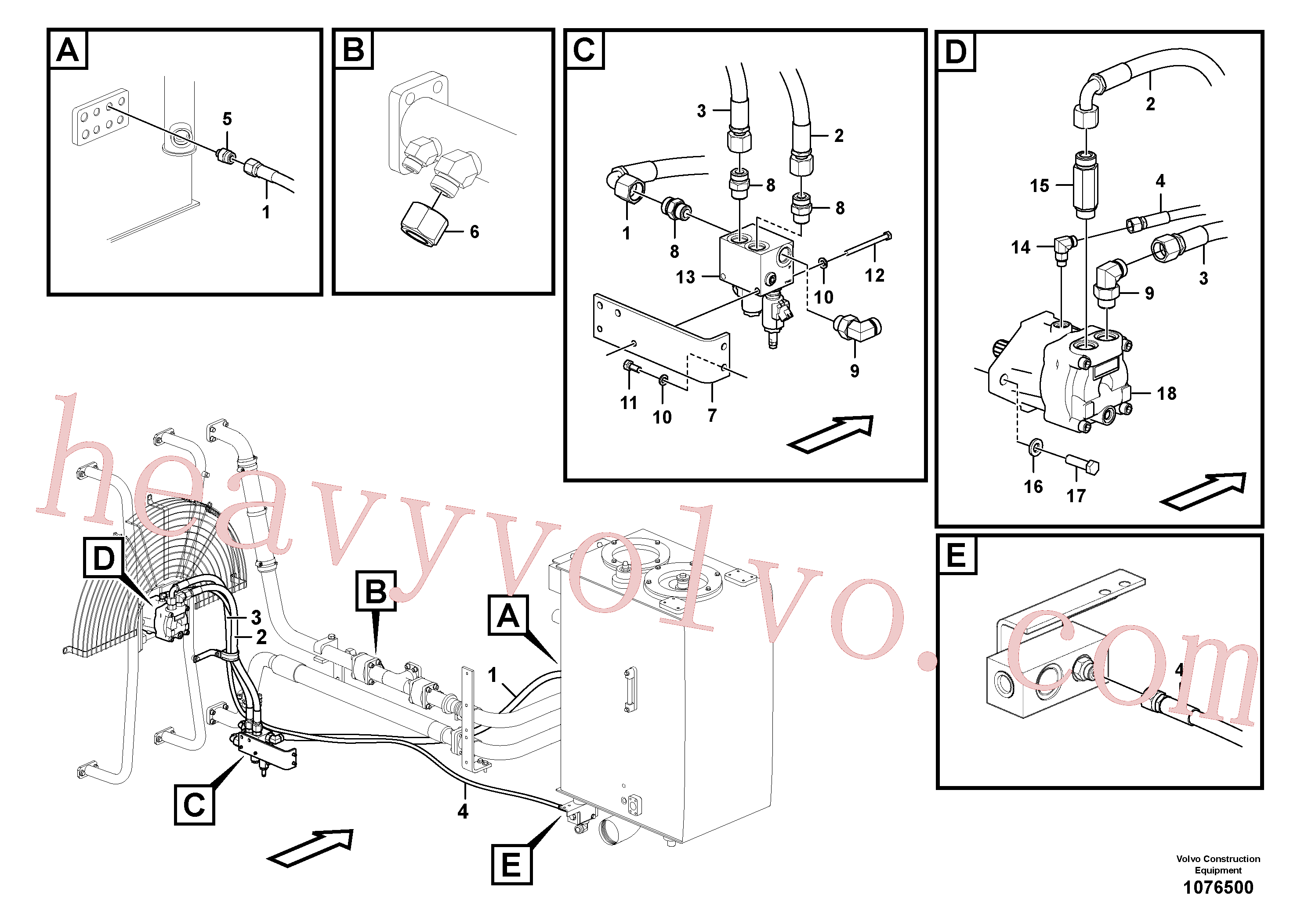 VOE992578 for Volvo Hydraulic system, oil cooling system(1076500 assembly)