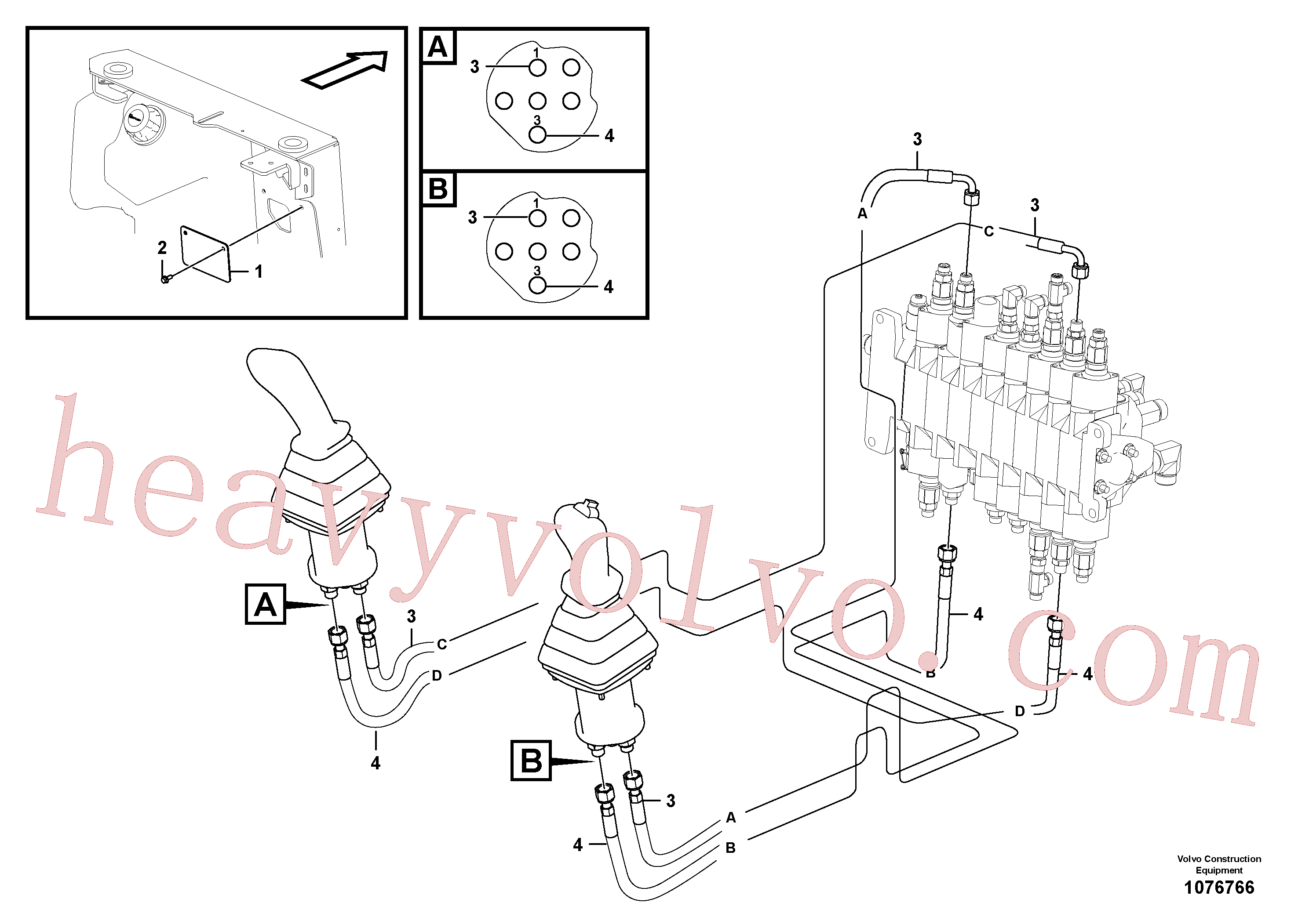 VOE937440 for Volvo Hydraulic circuit ( low pressure )(1076766 assembly)