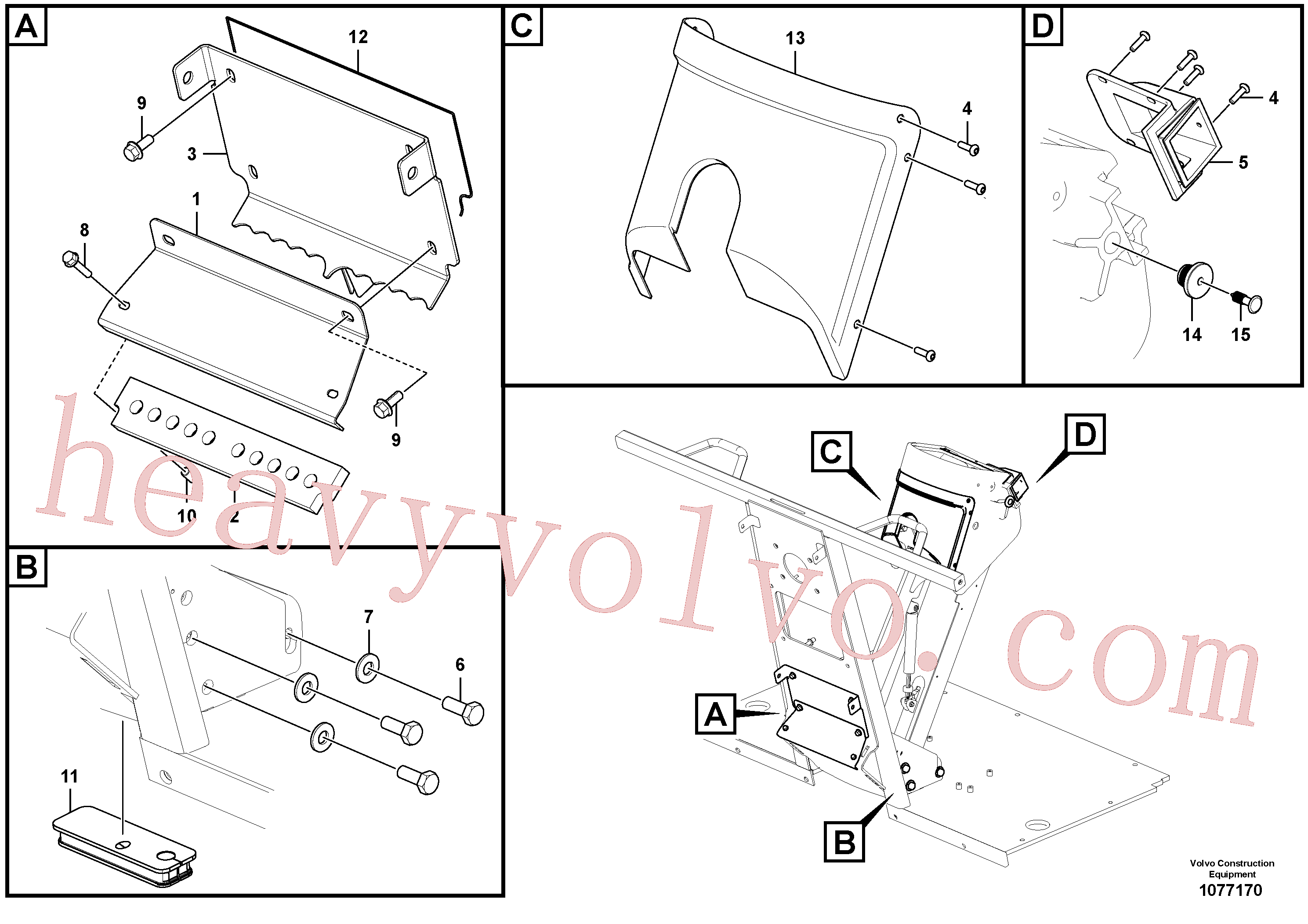 SA9011-10503 for Volvo Pedestal Assembly(1077170 assembly)