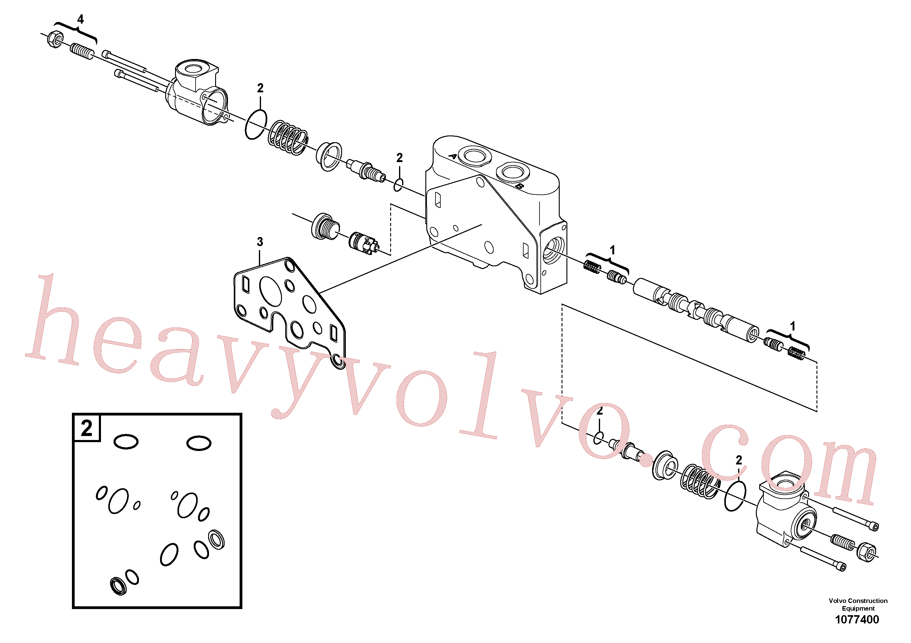 VOE11710920 for Volvo Valve section(1077400 assembly)