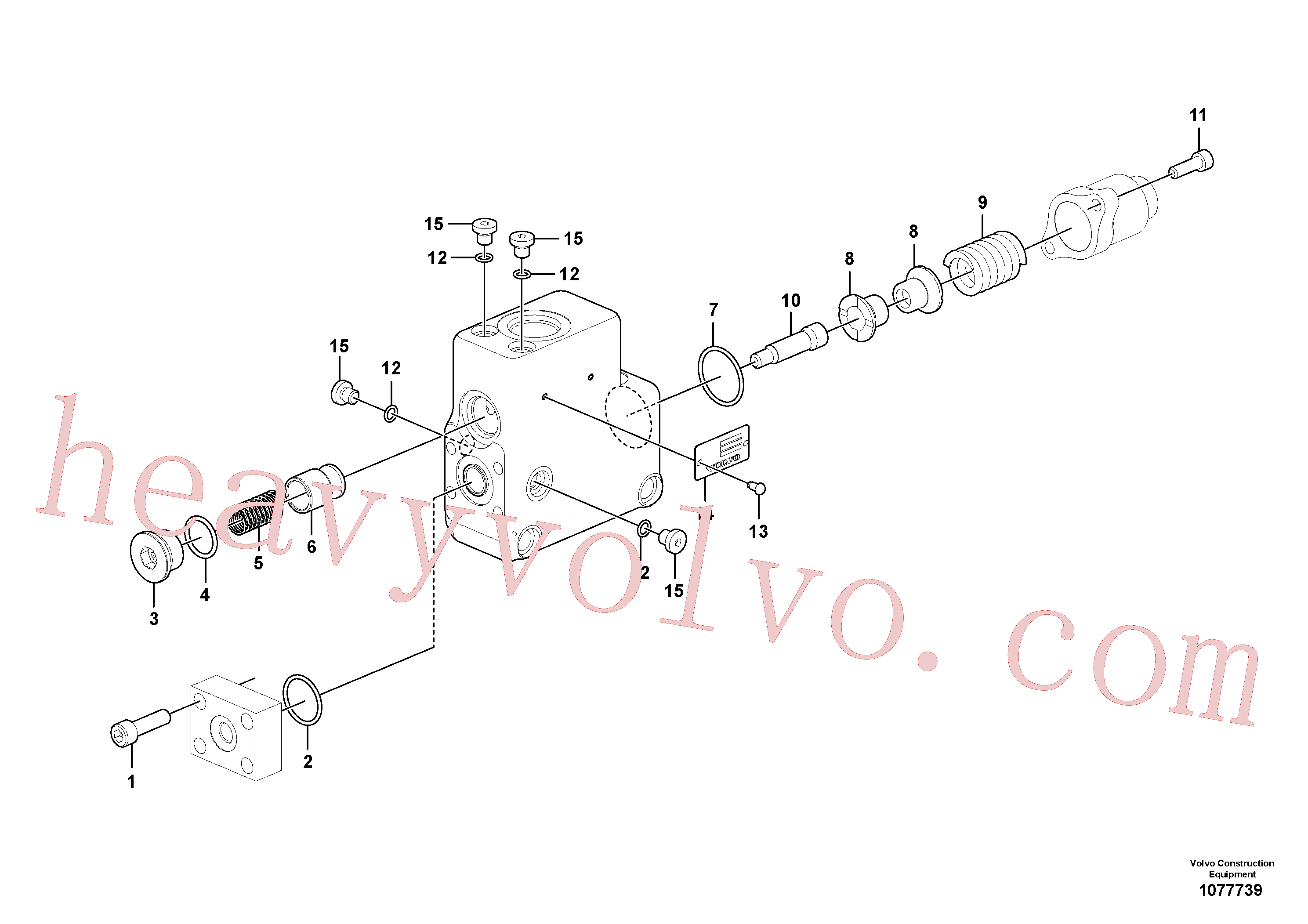 SA7273-11370 for Volvo Valve, float position(1077739 assembly)