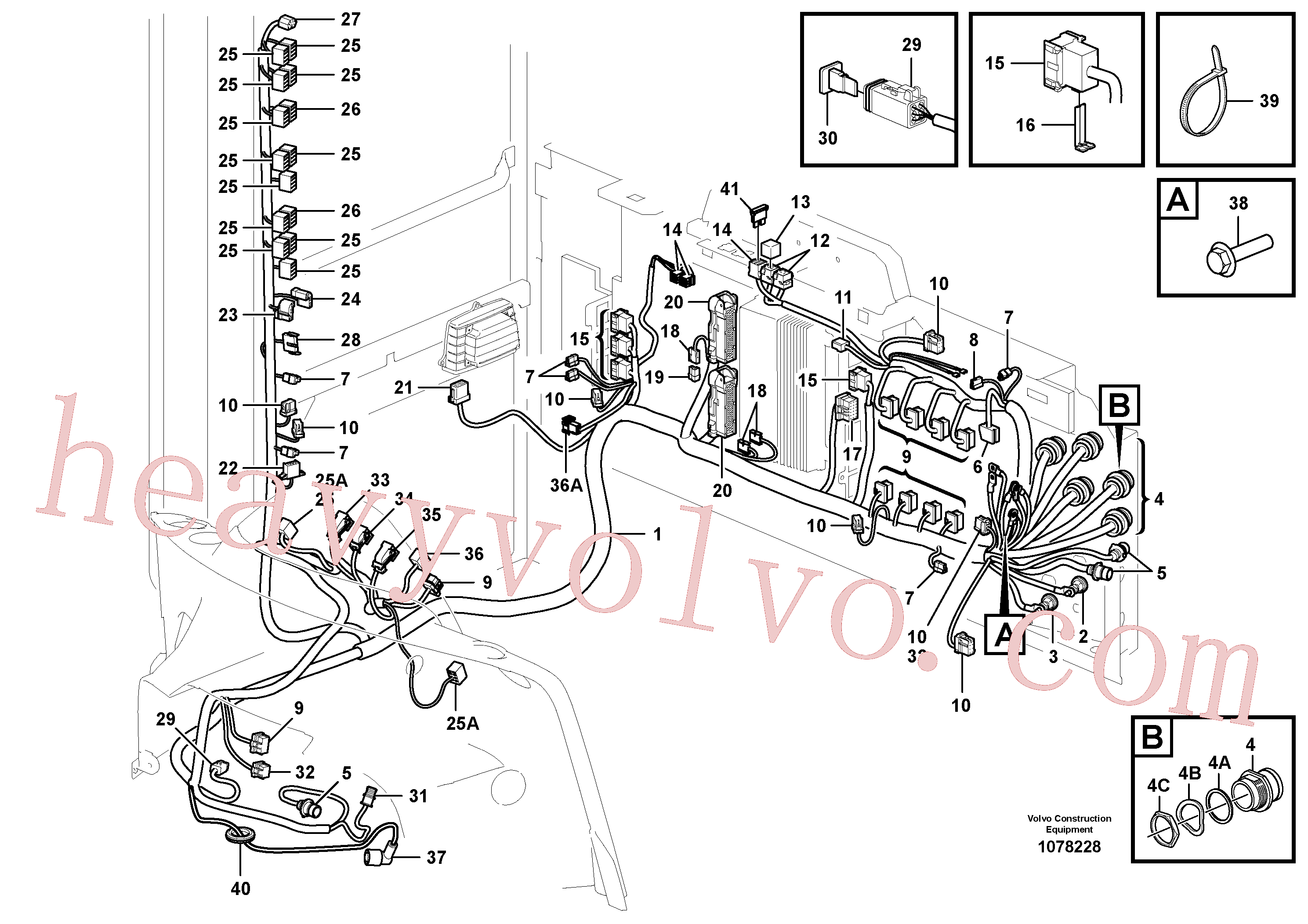 VOE20367827 for Volvo Cable harness, electrical distribution unit(1078228 assembly)