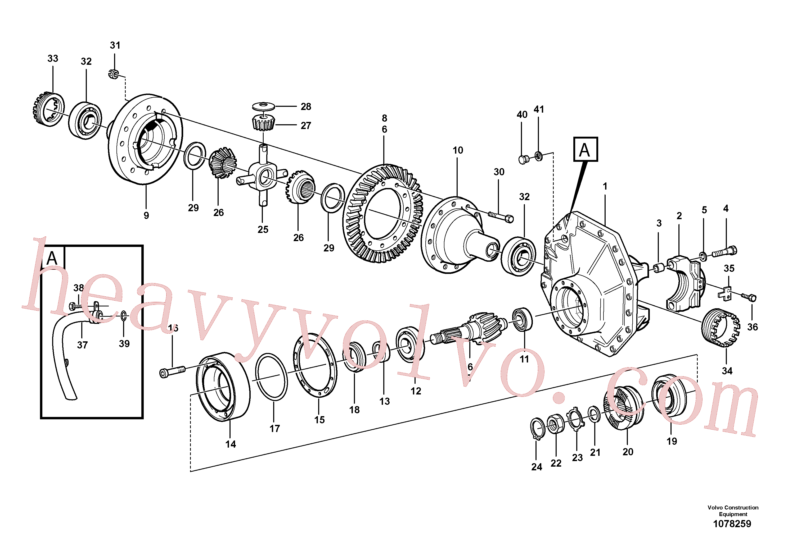 VOE11102886 for Volvo Final drive, rear(1078259 assembly)