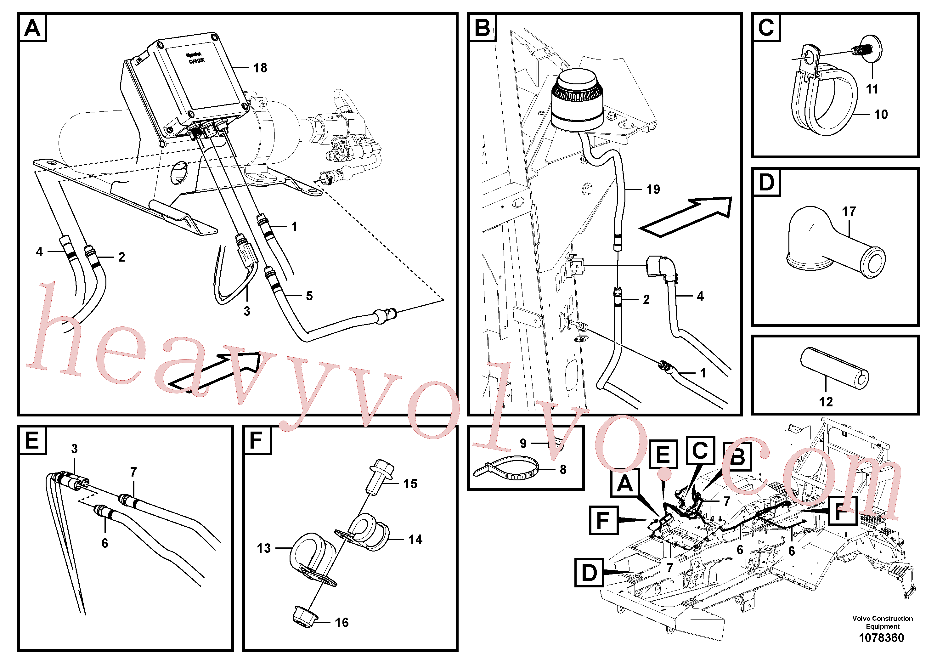 VOE15146994 for Volvo Cable harness, fire suppression system(1078360 assembly)