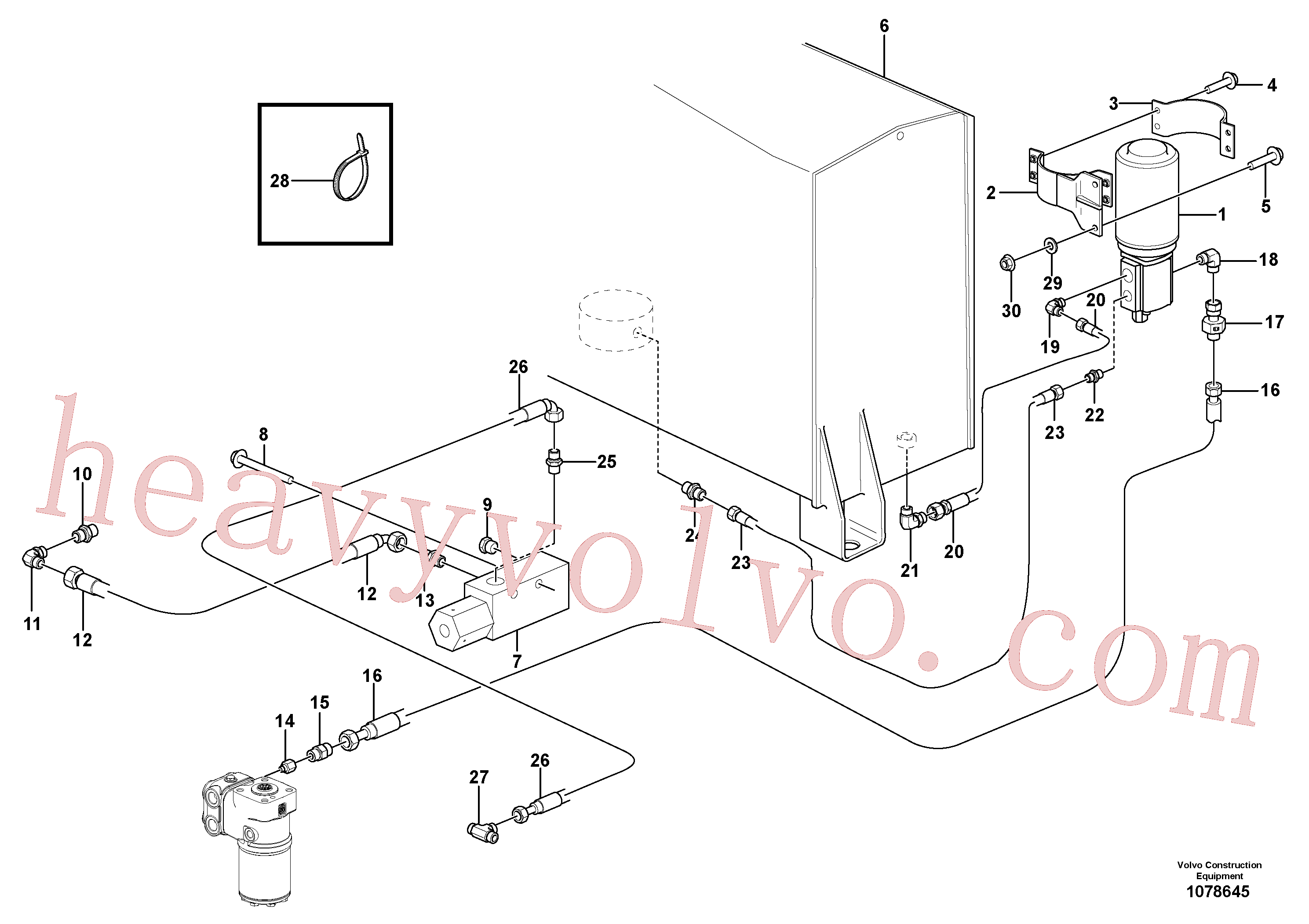 VOE936540 for Volvo Secondary steering system.(1078645 assembly)