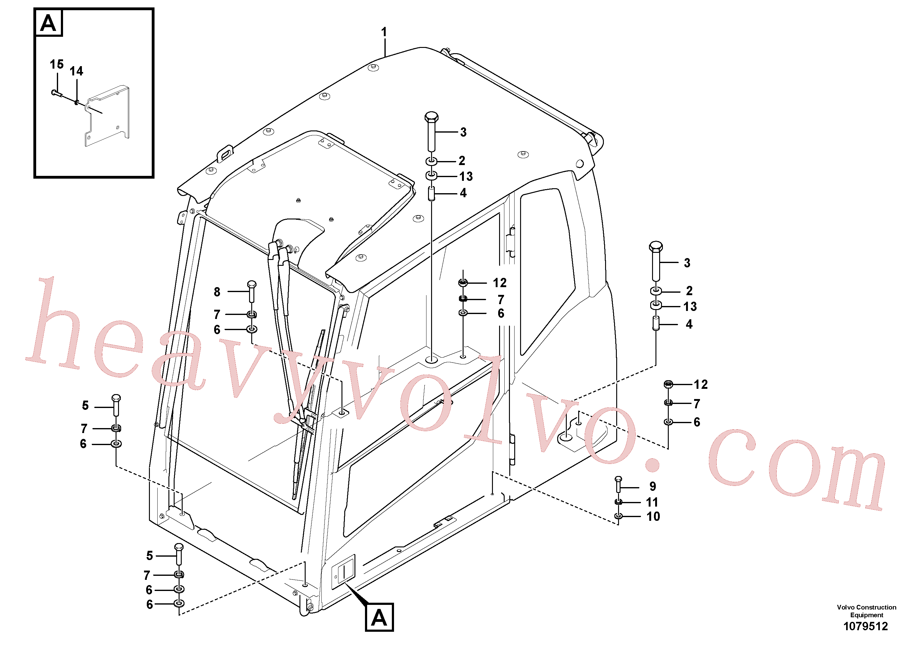 VOE983375 for Volvo Cab mount(1079512 assembly)