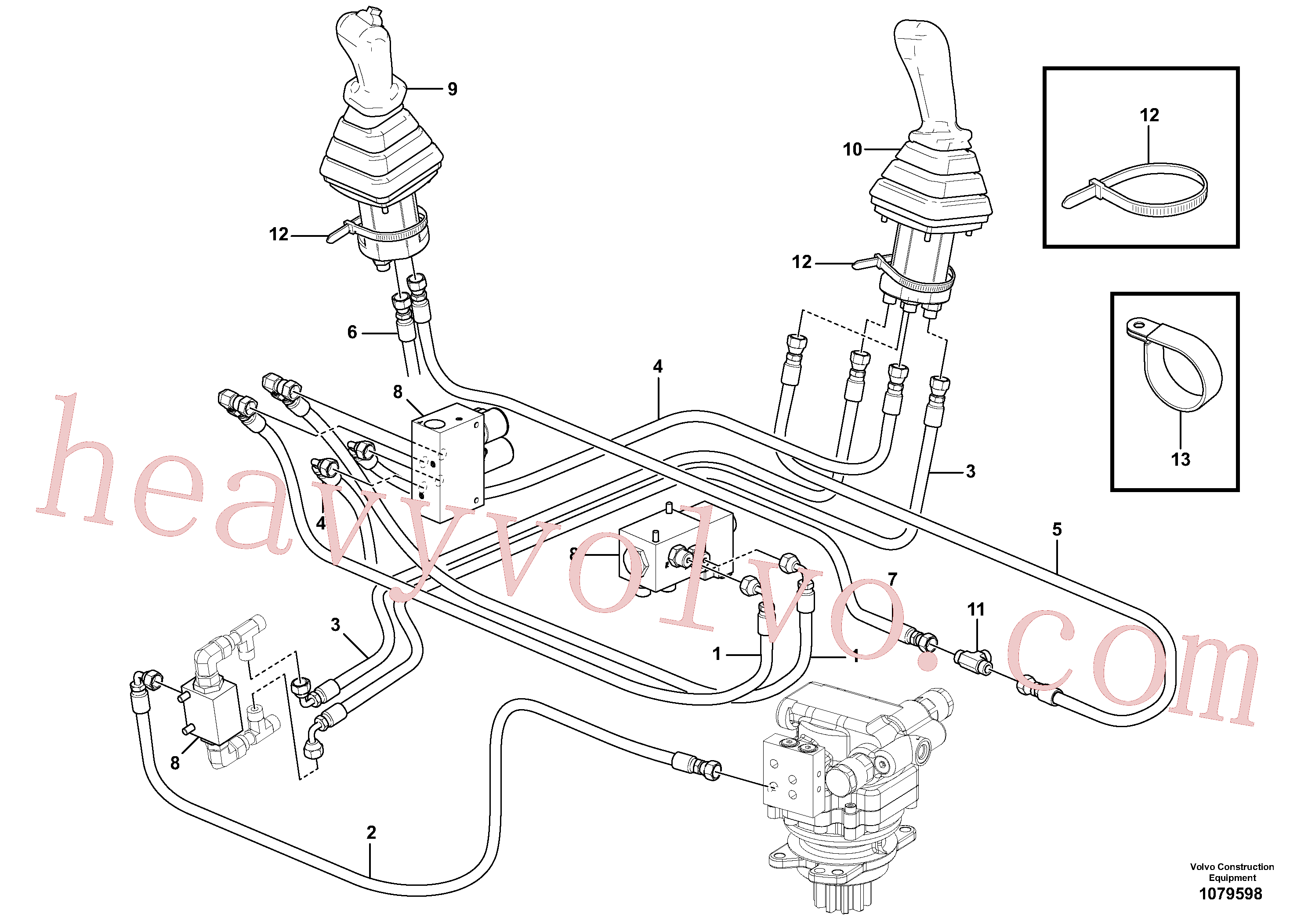 VOE936798 for Volvo Hydraulic circuit ( low pressure )(1079598 assembly)