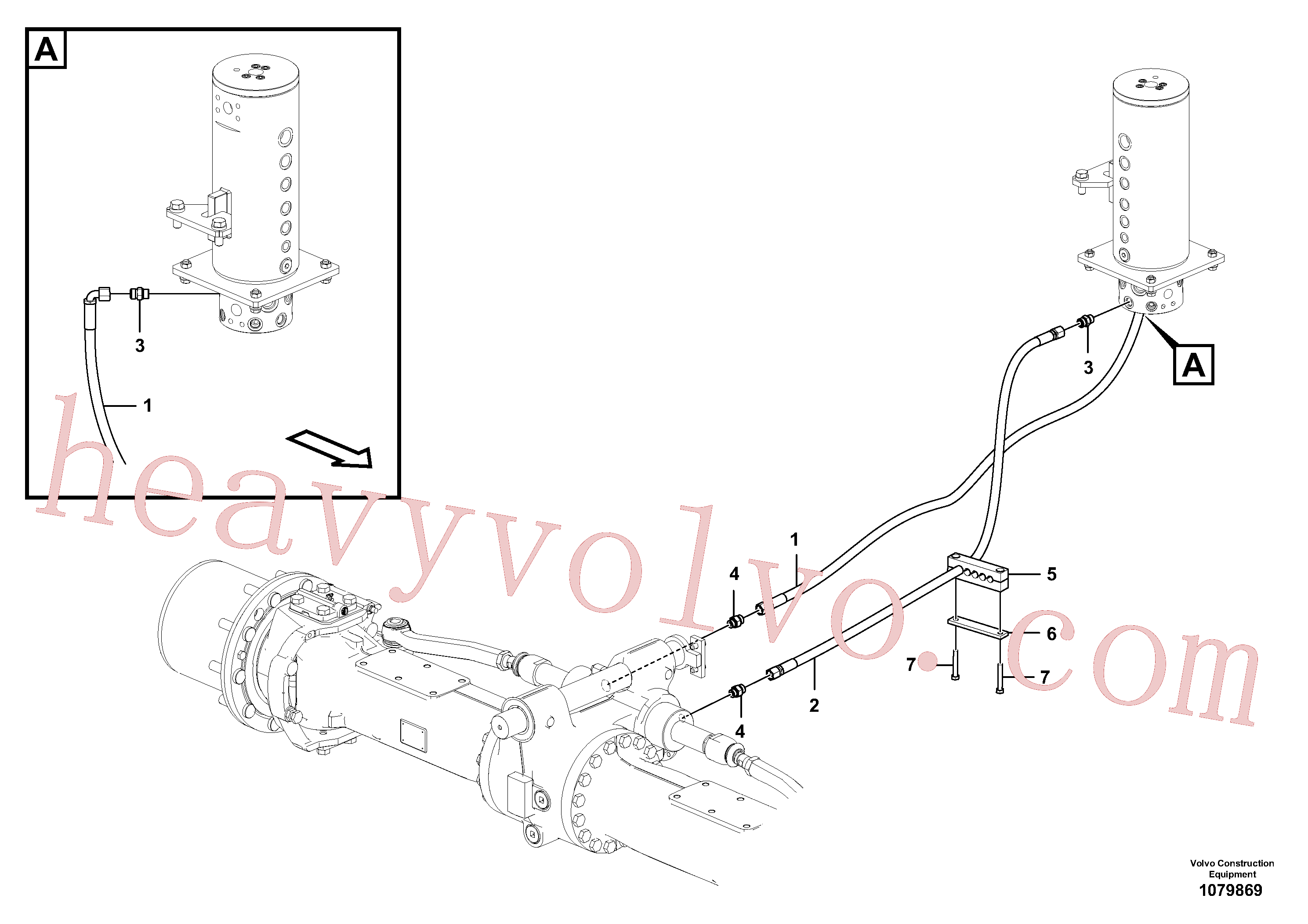 VOE14620872 for Volvo Hydraulic system, steering line(1079869 assembly)